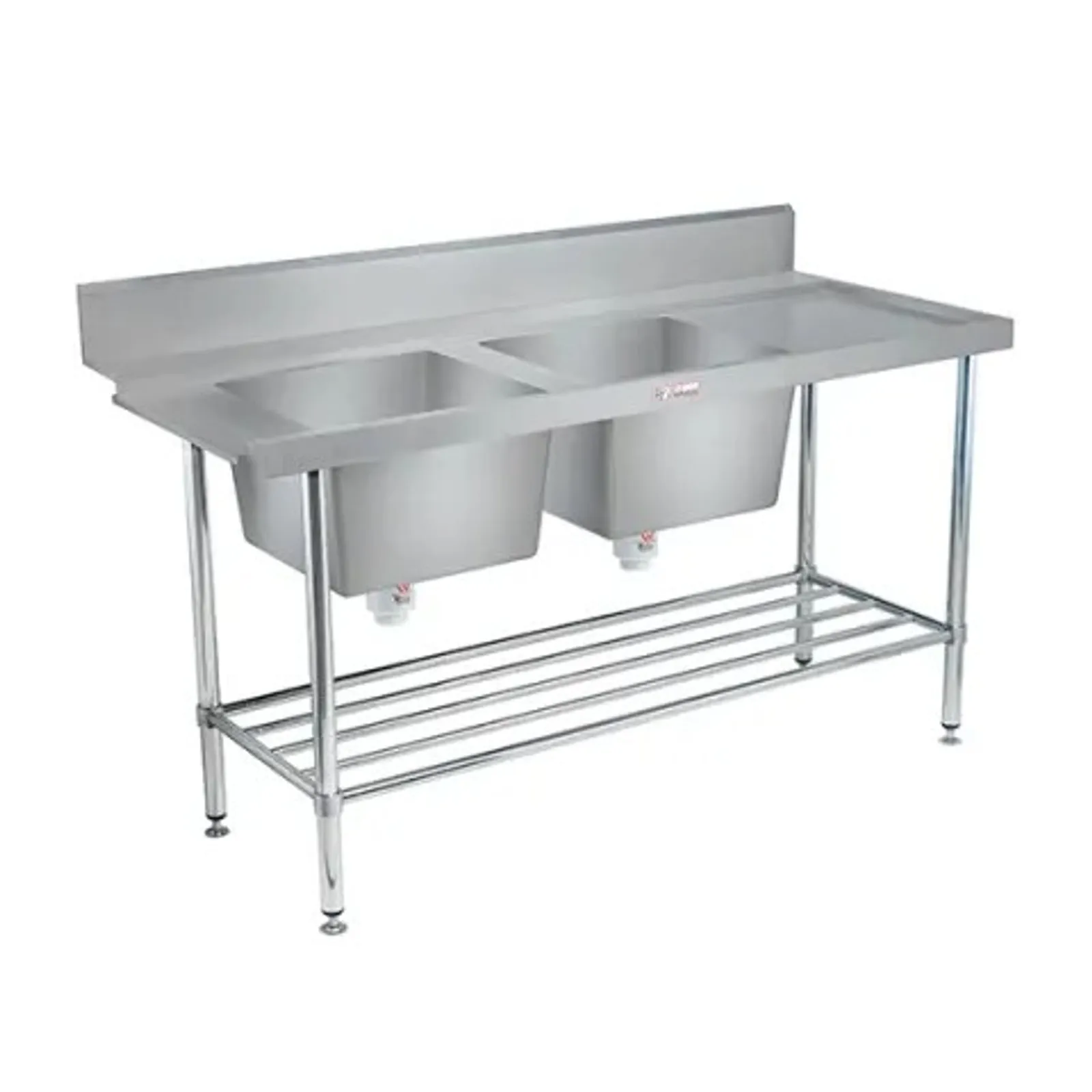 Double Sink Dishwasher Inlet Bench