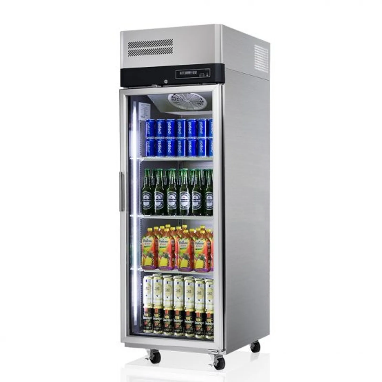 1 Door Upright Glass Door Fridge