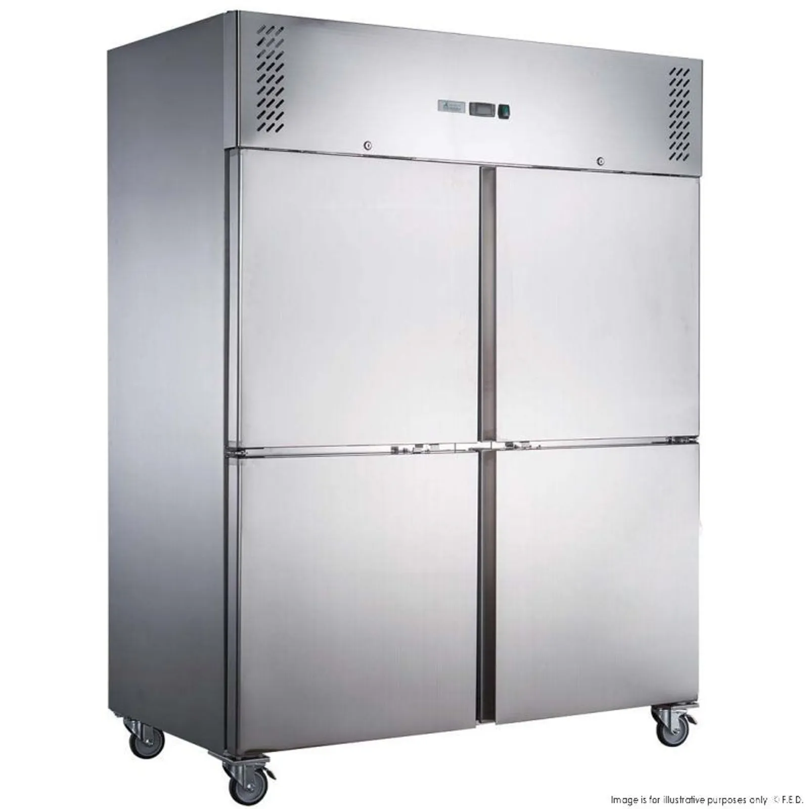 4 Split Door Upright Storage Fridge