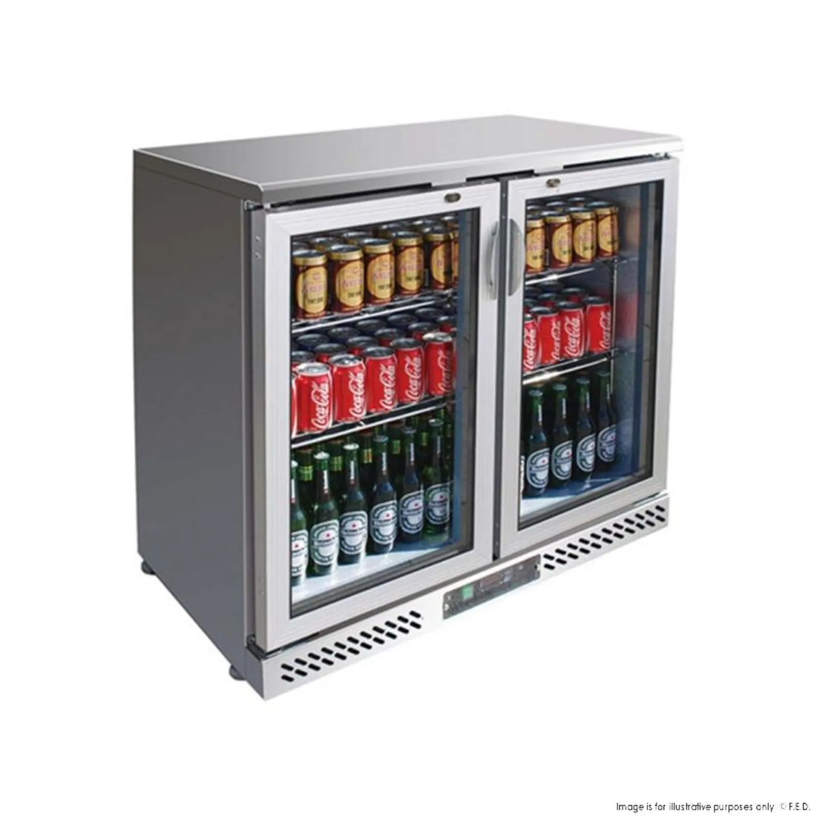 Underbench Glass Door Fridge