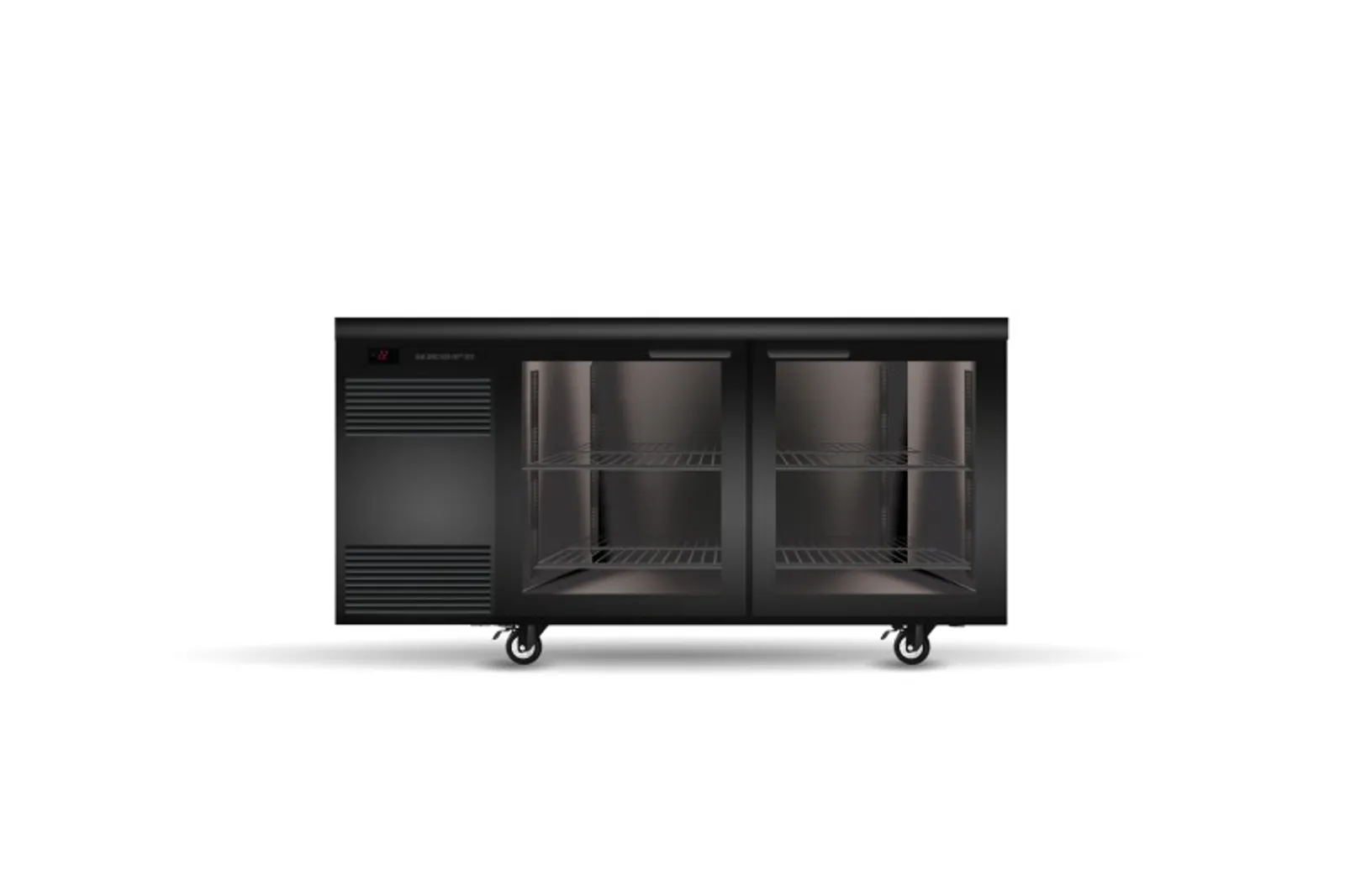SKOPE CL.2.GSW BackBar 2 Glass Swing Door CounterLine Fridge