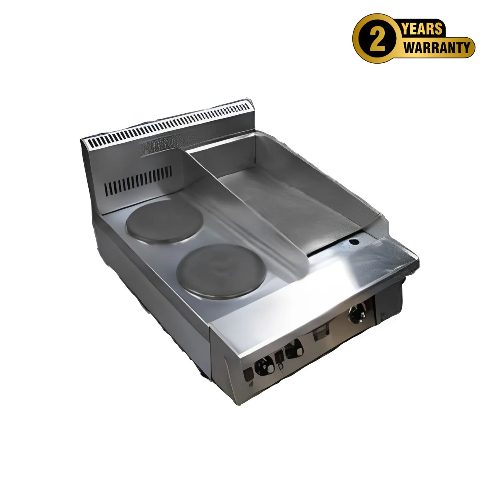 Goldstein PEB2S12G - 2 Solid Plate Electric Cooktop w/ Griddle