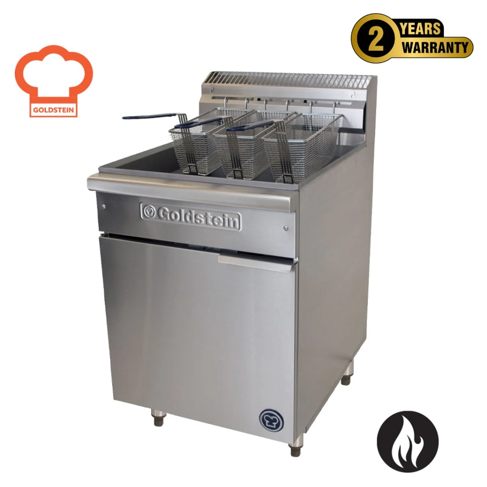 Goldstein VFG24L 800 Series - Single V-Pan Fryer, High Performance