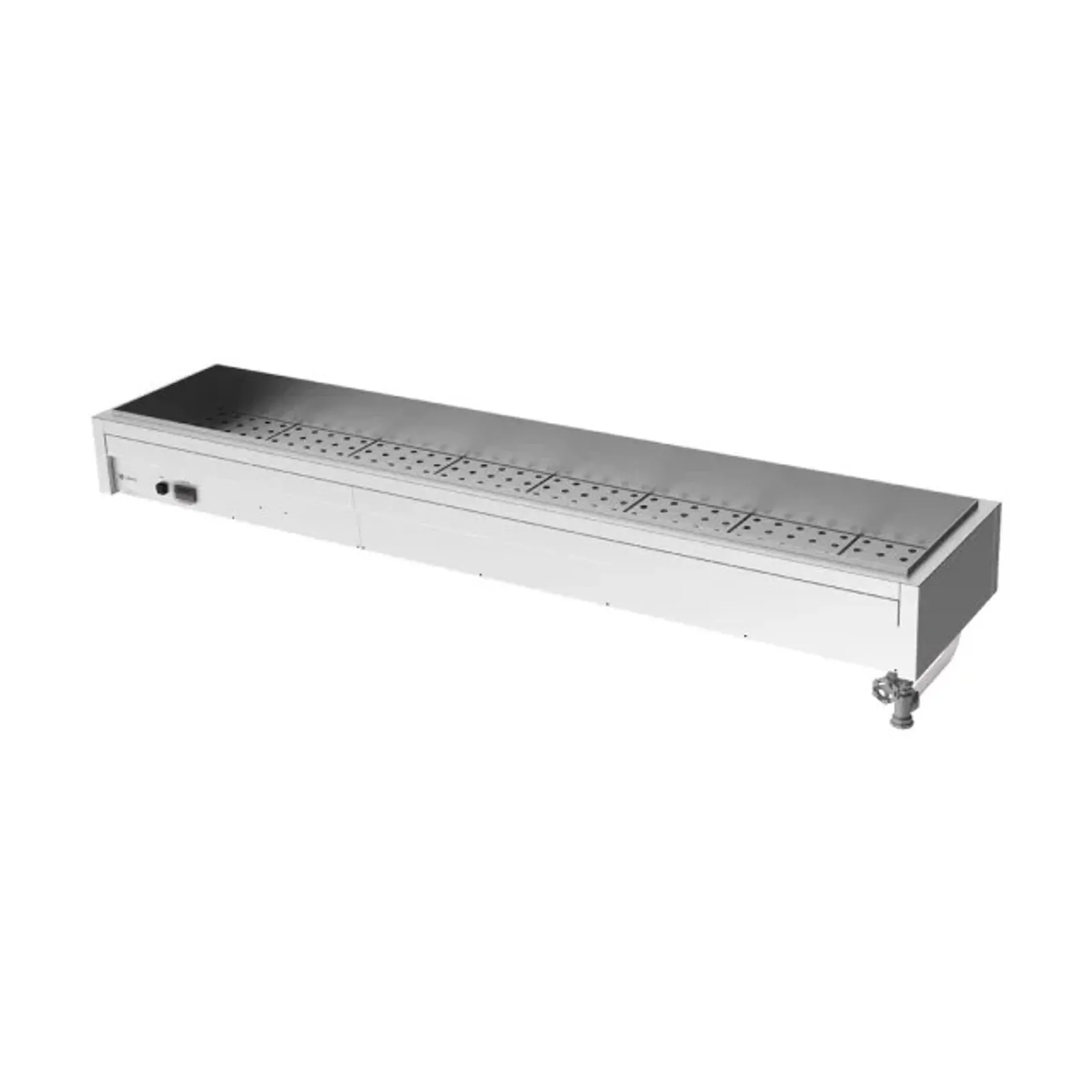Culinaire CH.BM.U.8 Under Bench Bain Marie Without Bench Top or Pan Dividers - 8 Modules