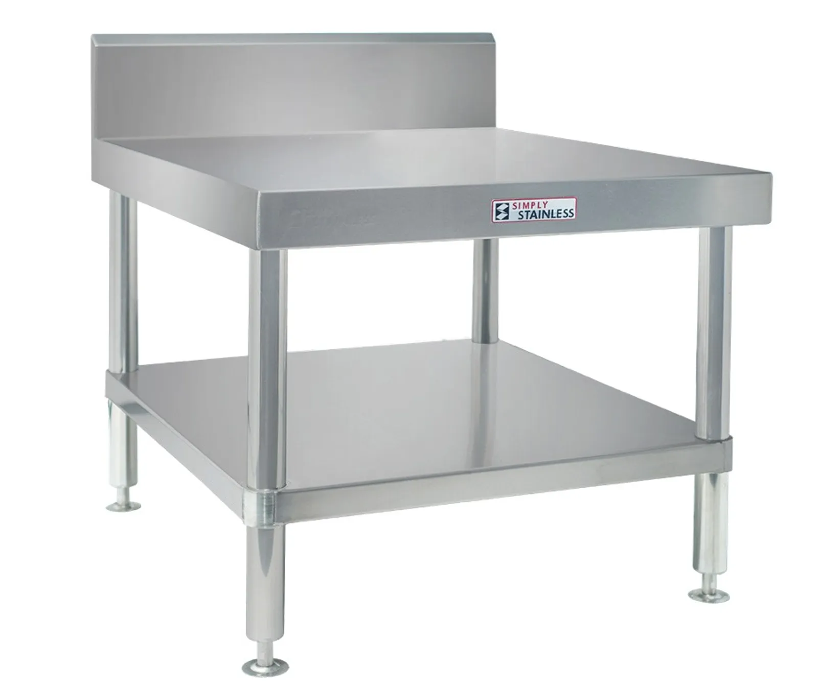 Simply Stainless SS.02.7.0600.MS Mixer Stand Workbench with Splashback (700 Series) - 500mm H x 600mm W
