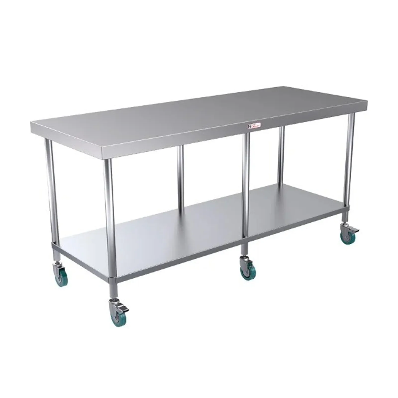 Simply Stainless SS03.1800 Mobile Work Bench (600 Series) 1800mm wide