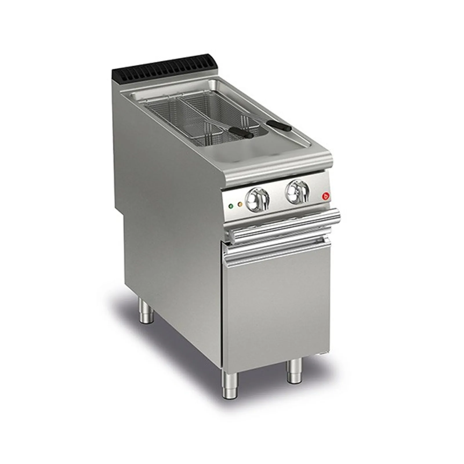 Baron Q90FRI/G420 Queen9 Single Basin Gas Deep Fat Fryer 20Lt