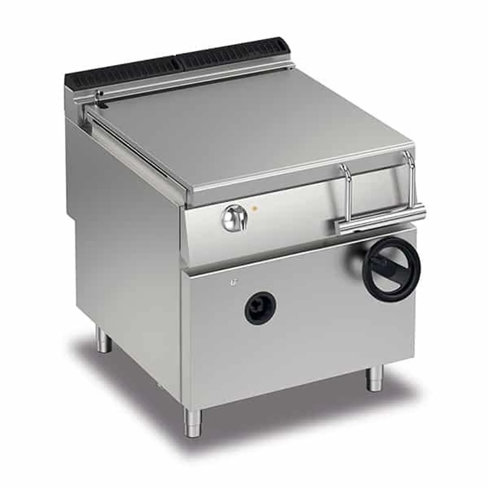Baron Q90BR/G80 Queen9 Gas Bratt Pan - Manual Tilting 80Lt