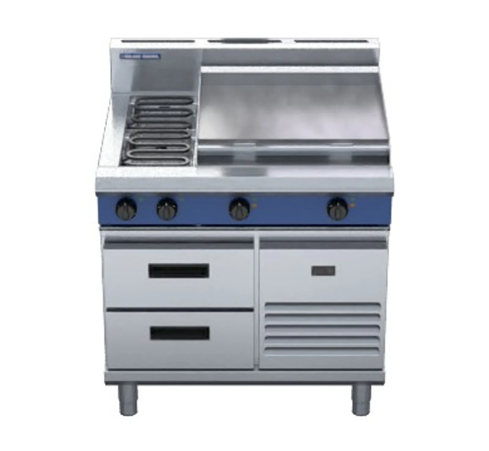 Blue Seal Evolution Series E516B-RB - 900mm Electric Cooktop Refrigerated Base