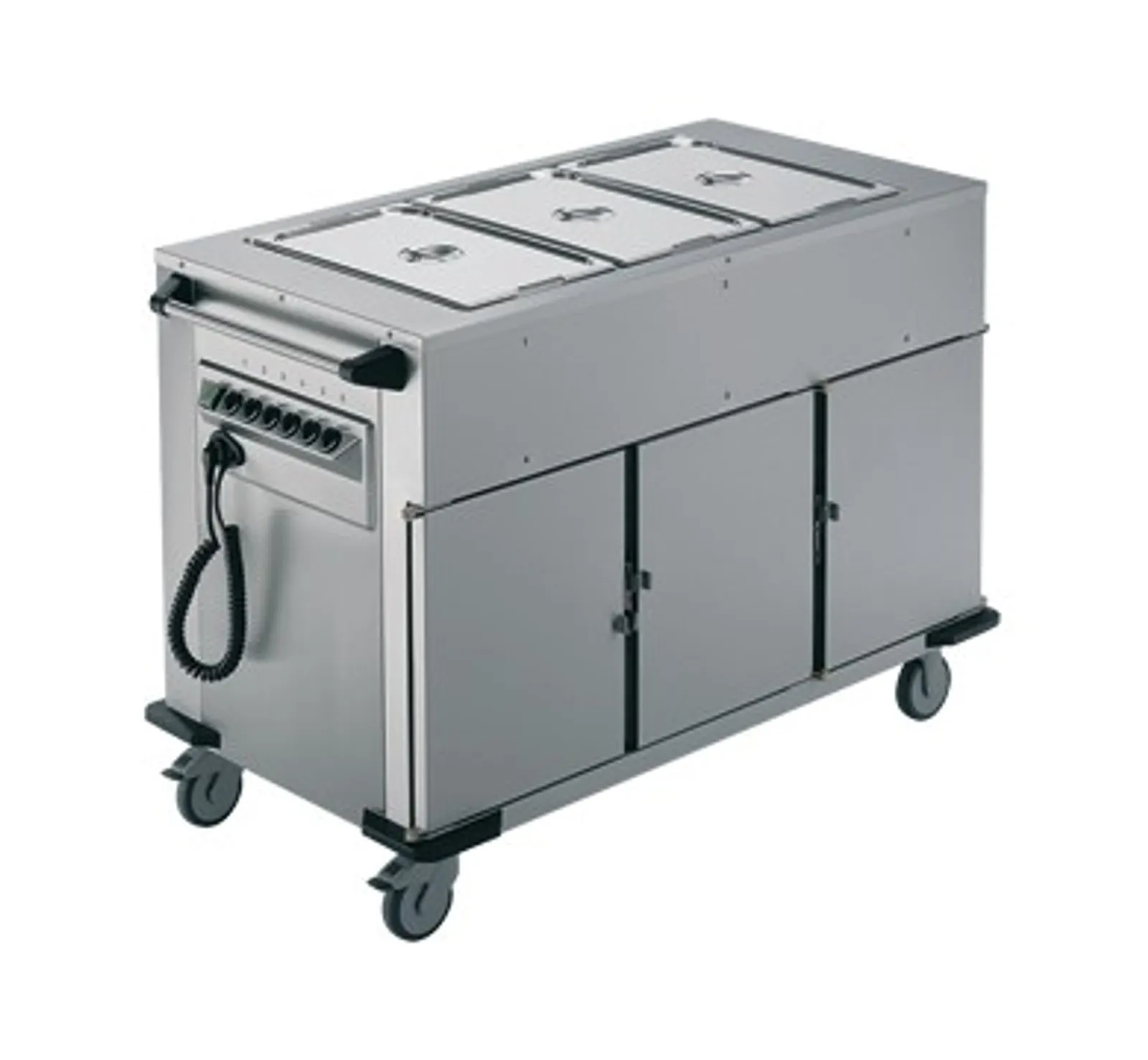 Rieber NORM-III-3 - Bain Marie Top 3 x Heated Cabinets Mobile Food Transport Trolley