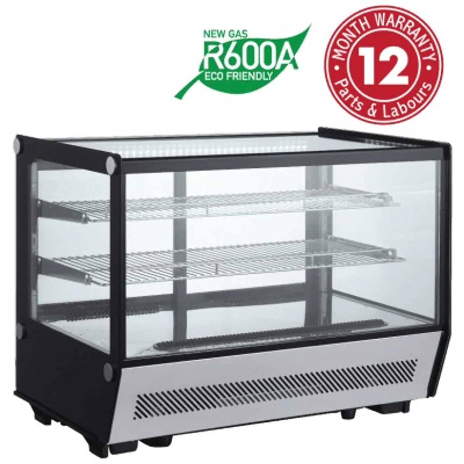 Exquisite CTC160S Counter Top Square Cake Display Refrigerators