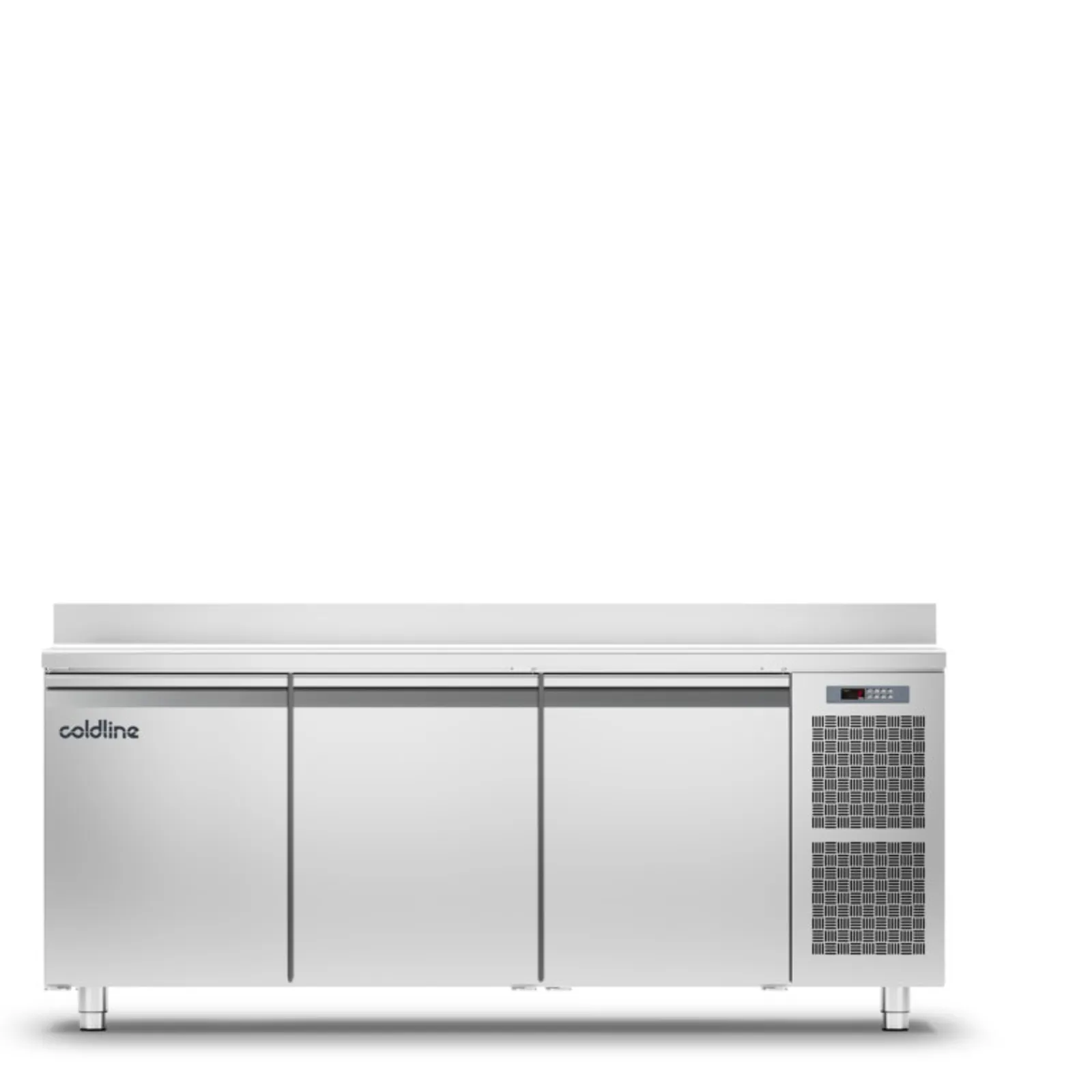Coldline TA17/1BJ PASTRY 3 Doors Freezer Counter - Top with Splashback