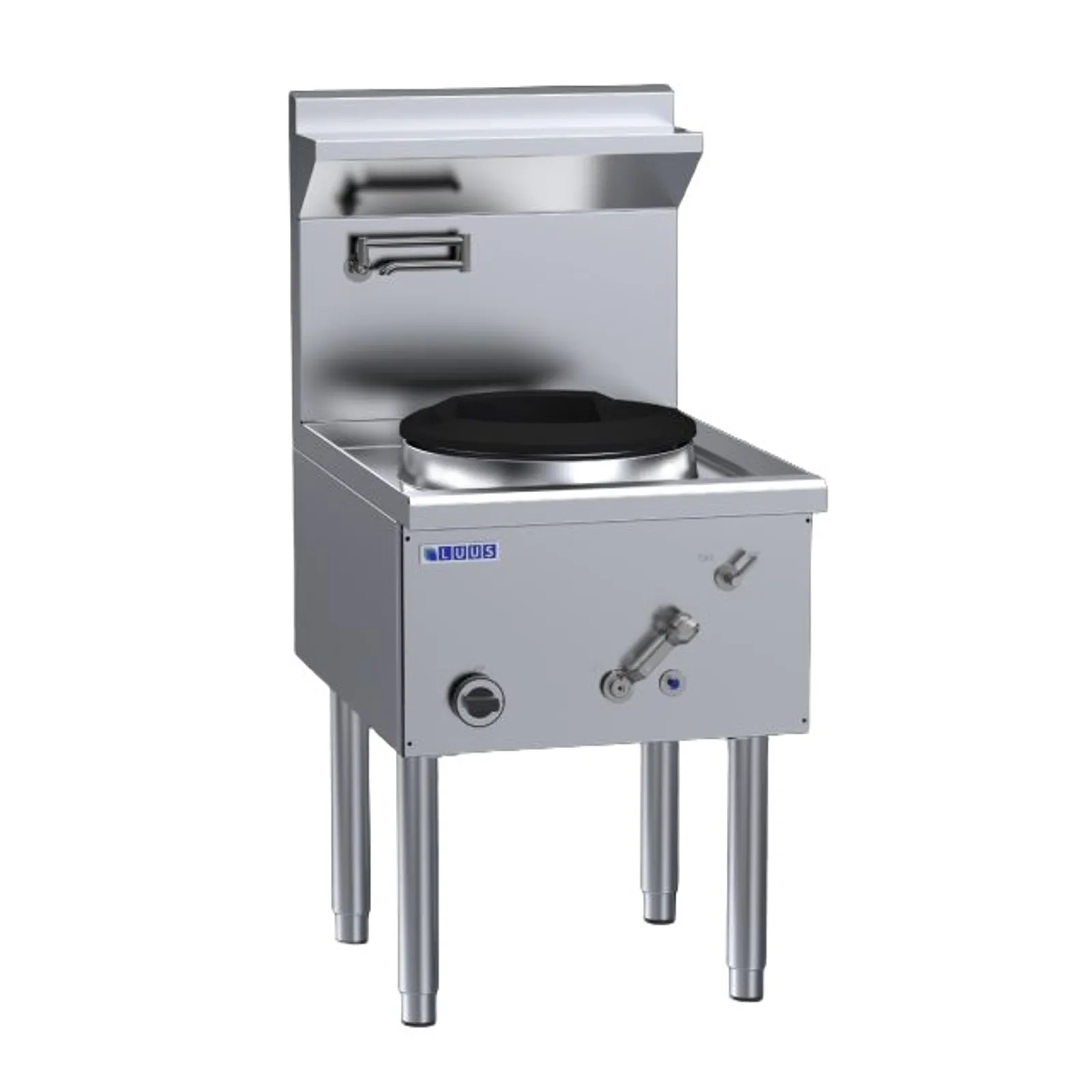 LUUS WZ-1C Compact Waterless Wok - 1 Chimney Burner