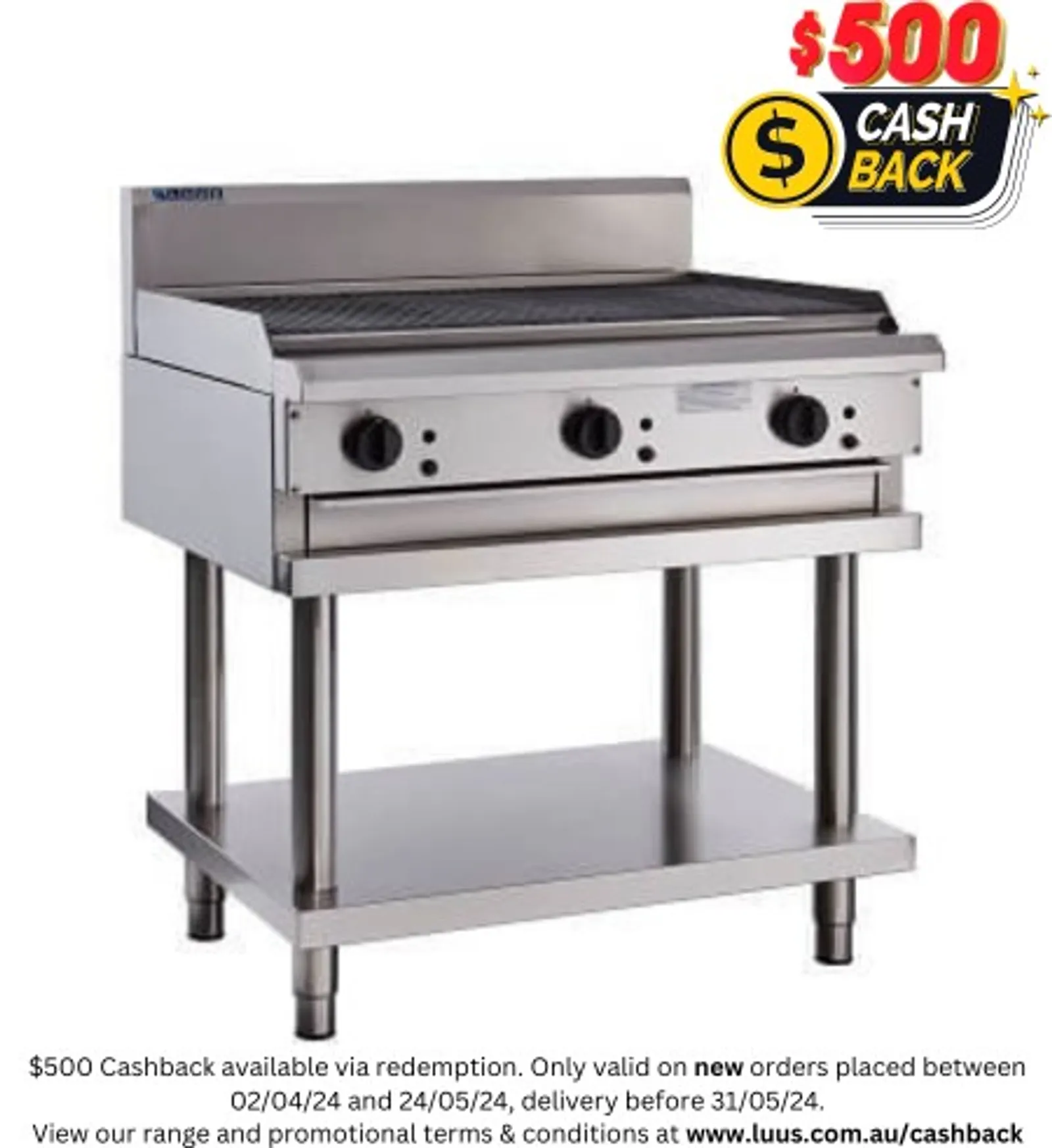 LUUS CS-9C - 900mm Chargrill