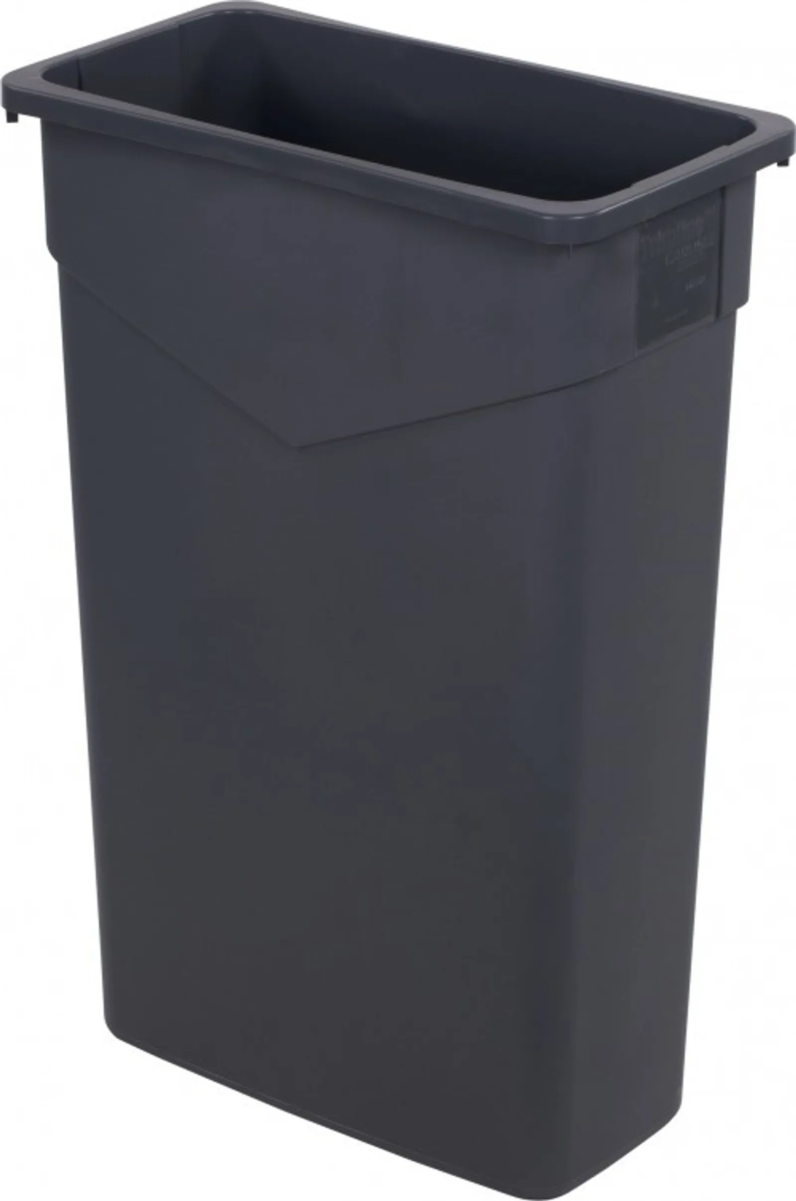 Carlisle 34202323 - Trimline Grey Rectangle Waste Container - 87L Capacity
