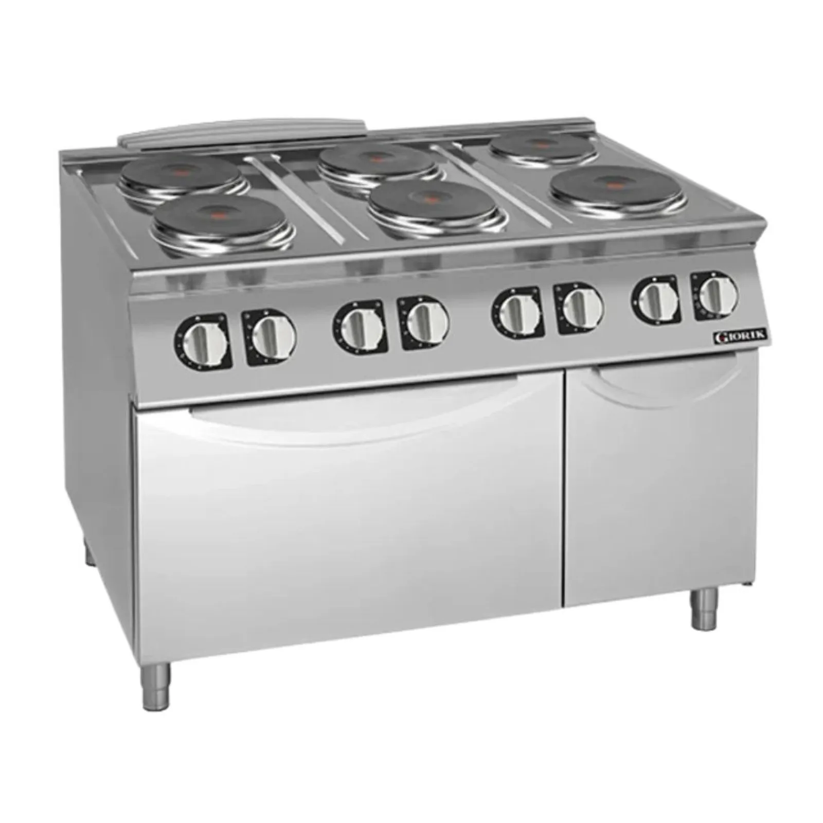 Giorik CE76TET 700 Series - 6 Hot Plates Electric Range on Electric Oven