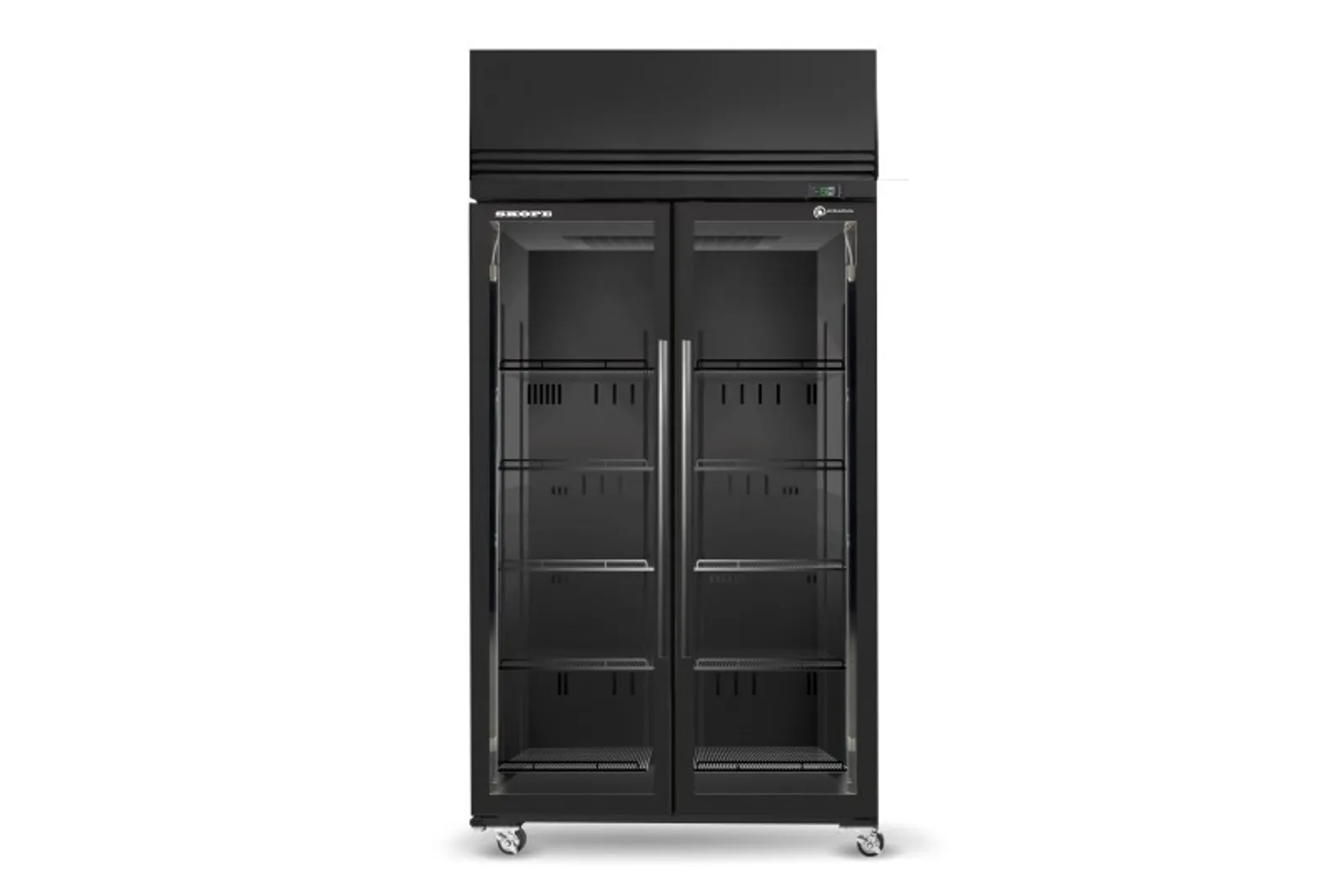 SKOPE SKFT1000N-A - 2 Glass Door Upright Display Freezer