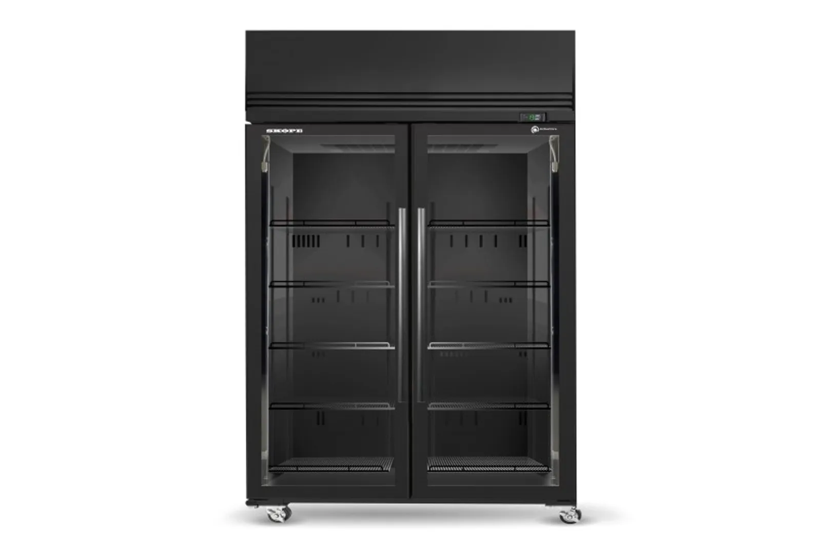 SKOPE SKFT1300N-A - 2 Glass Door Upright Display Freezer