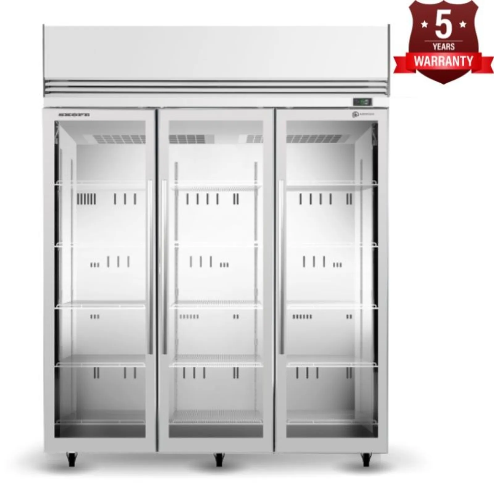 SKOPE SKFT1500N-A - 3 Glass Door Upright Display Freezer