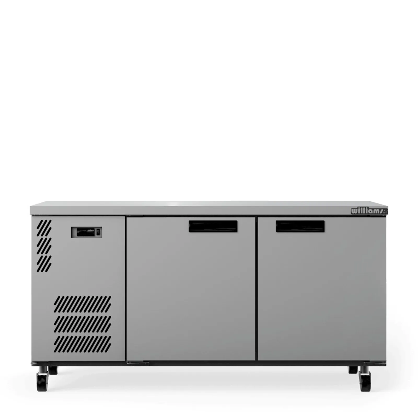 Williams HB2USSHC Boronia - 2 Solid Door Undercounter Fridge, Stainless Steel