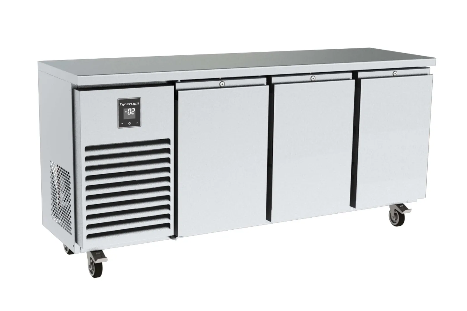 CyberChill MCR311-RDDD 670 Series - 3 Door Remote Counter Chiller