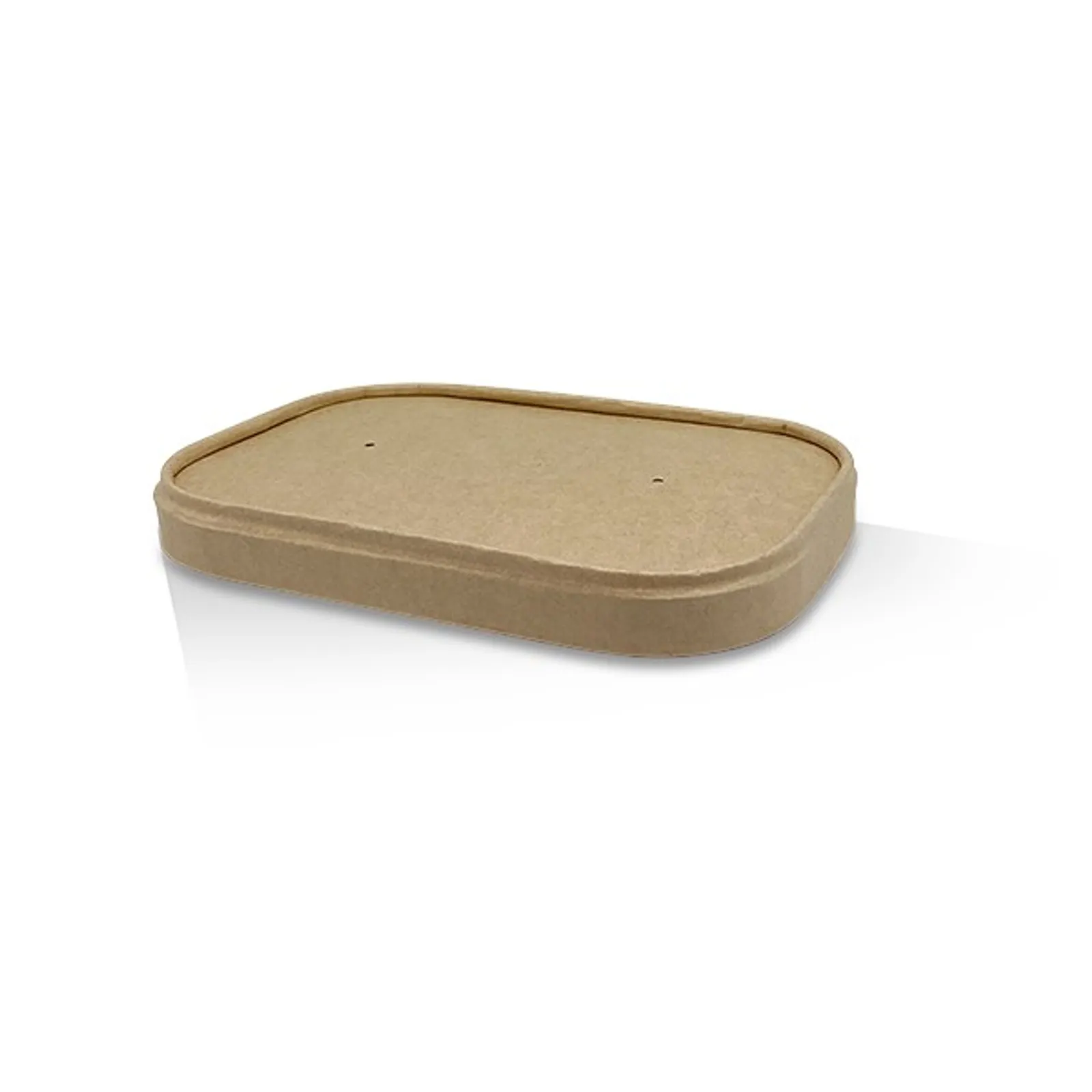 PAC Trading KRCL - PLA Coated Kraft Rectangular Container Lid- Fit 500-1000ml 300pc/ctn