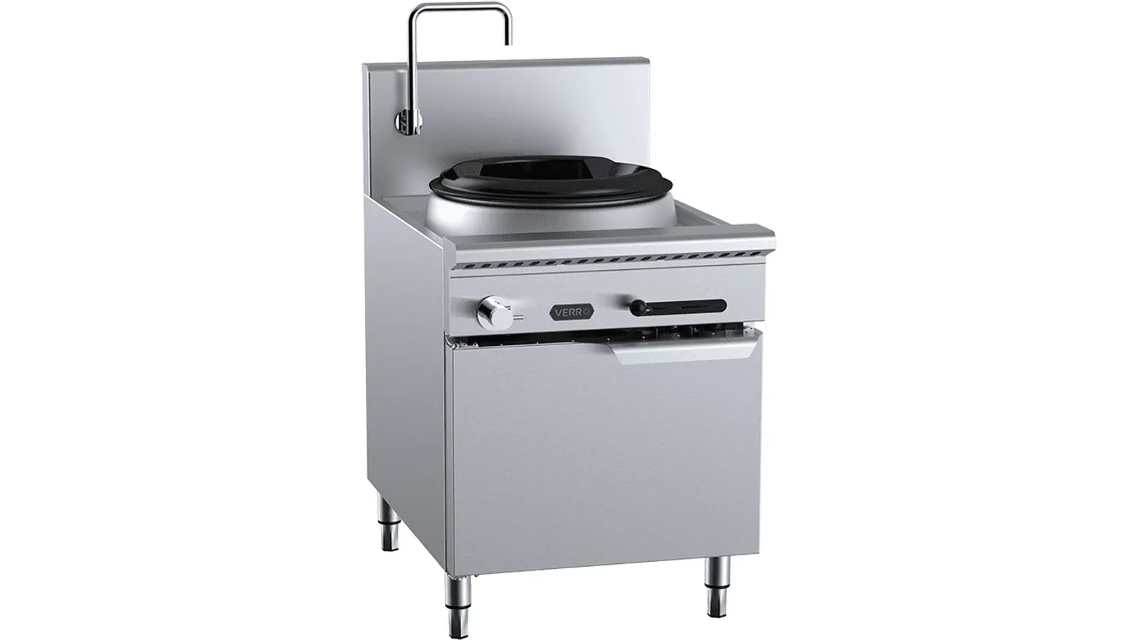 VERRO VUFWWD-1 - Single Hole Waterless Wok Table Cabinet Mounted