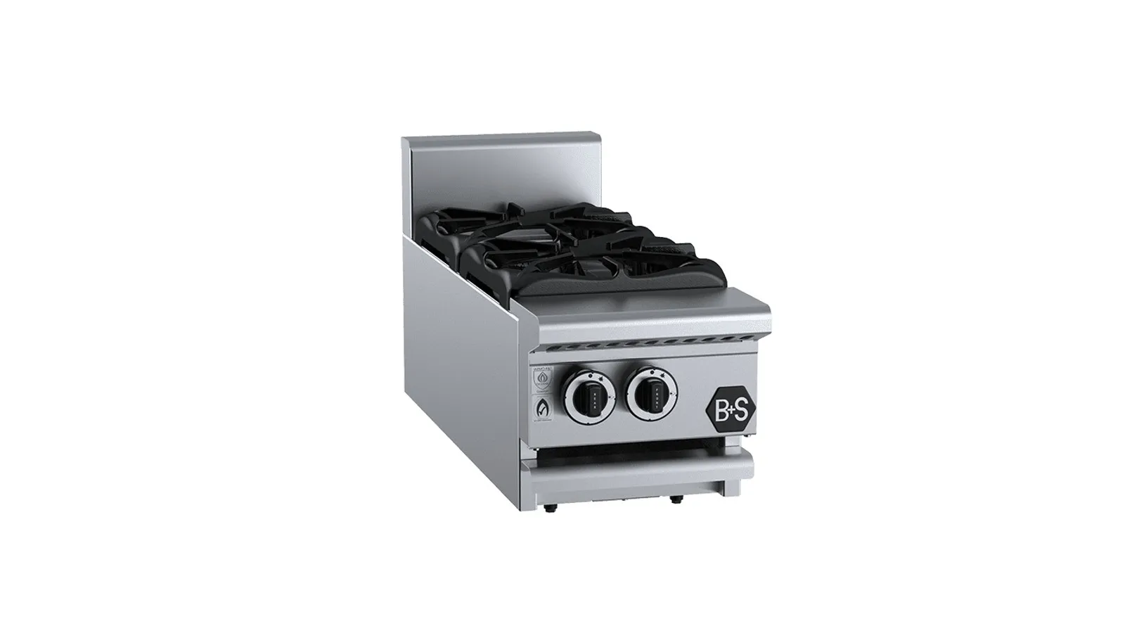 B+S Black BT-SB2BM - Two Burner Boiling Top Bench Mounted