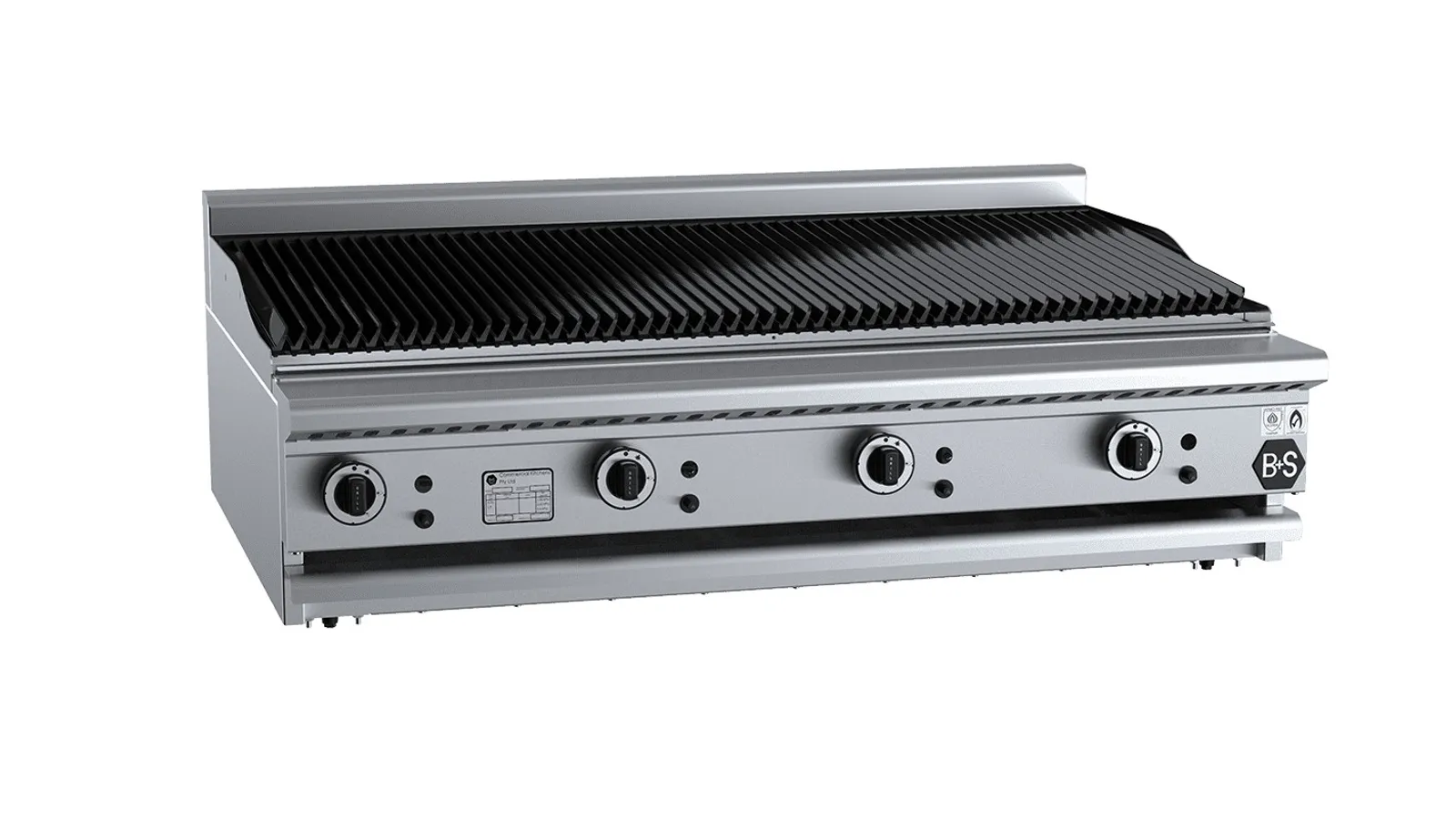 B+S Black CBR-12BM - Char Broiler 1200mm Bench Mounted