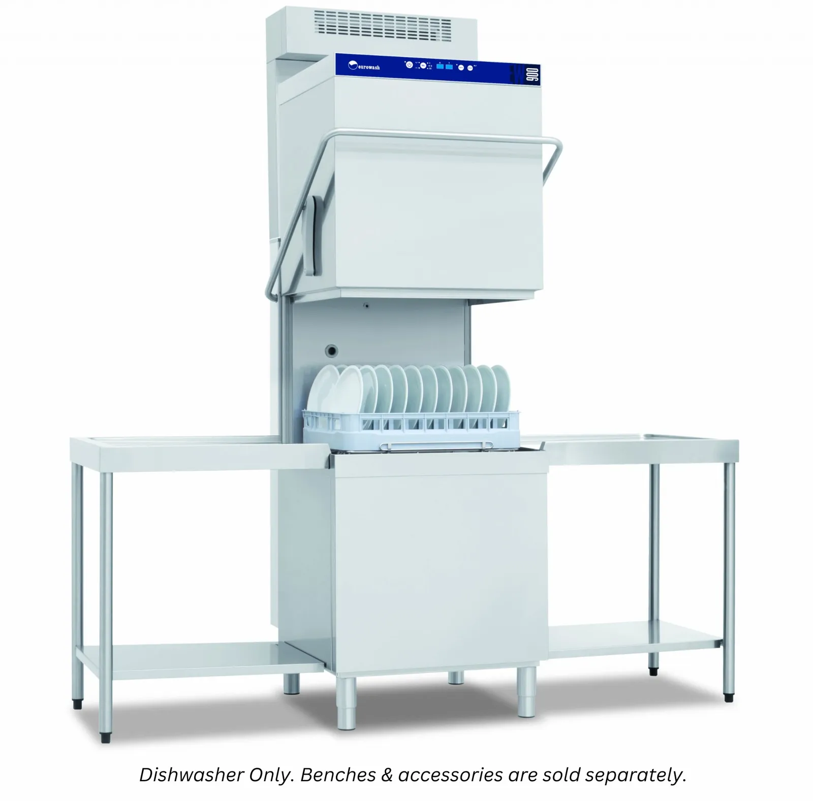 Eurowash EW900R - High-Capacity Passthrough Dishwasher with Heat Recovery