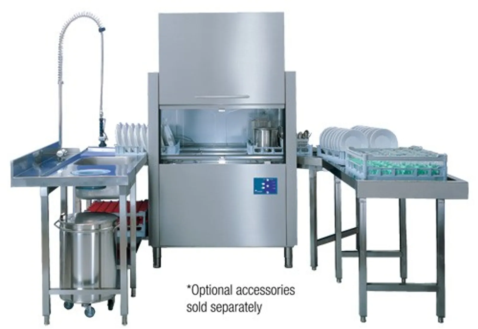 Eurowash EW3512 - Rack Conveyor Dishwasher 160 racks/hr