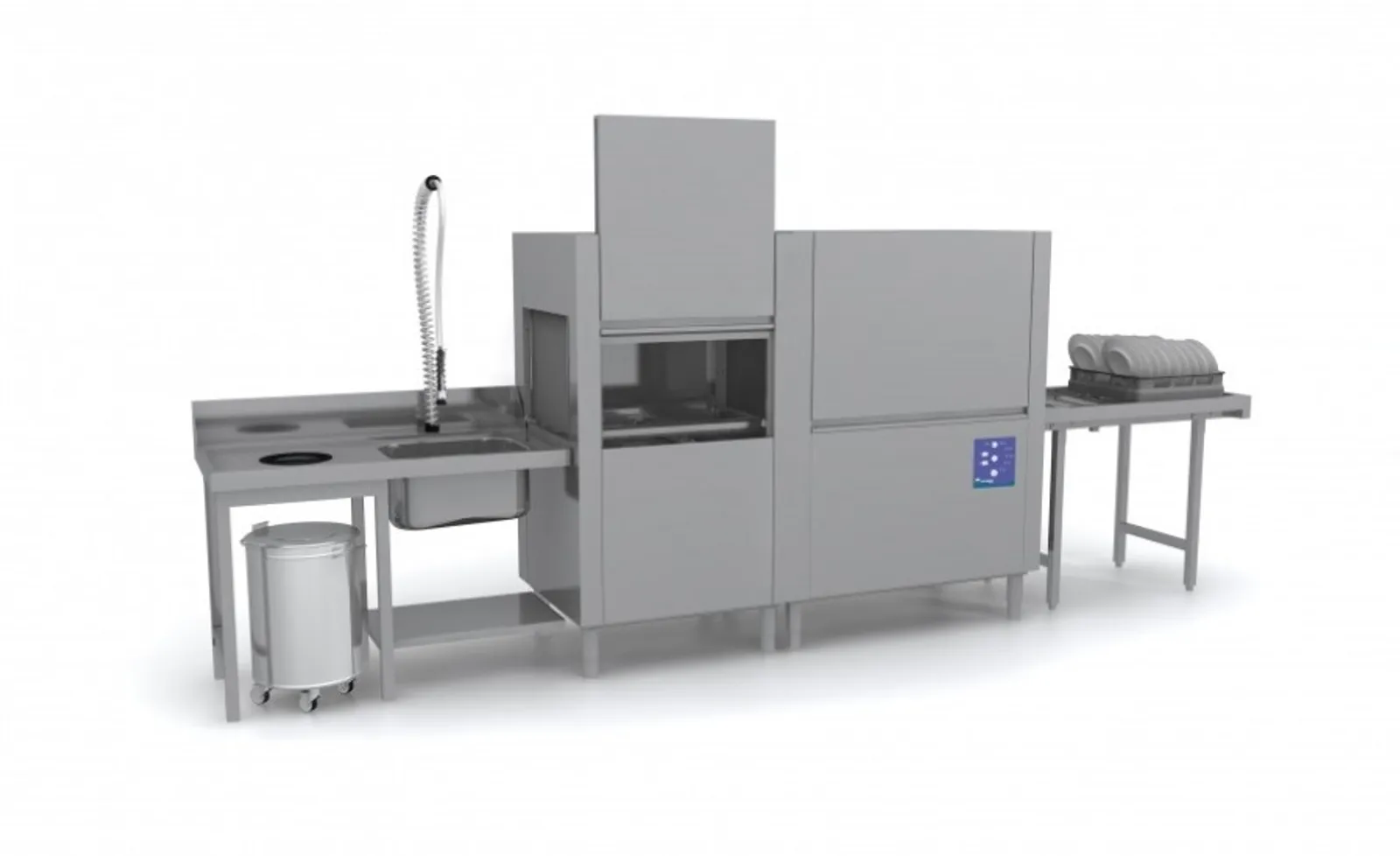 Eurowash EW3520 - Rack Conveyor Dishwasher 260 racks/hr