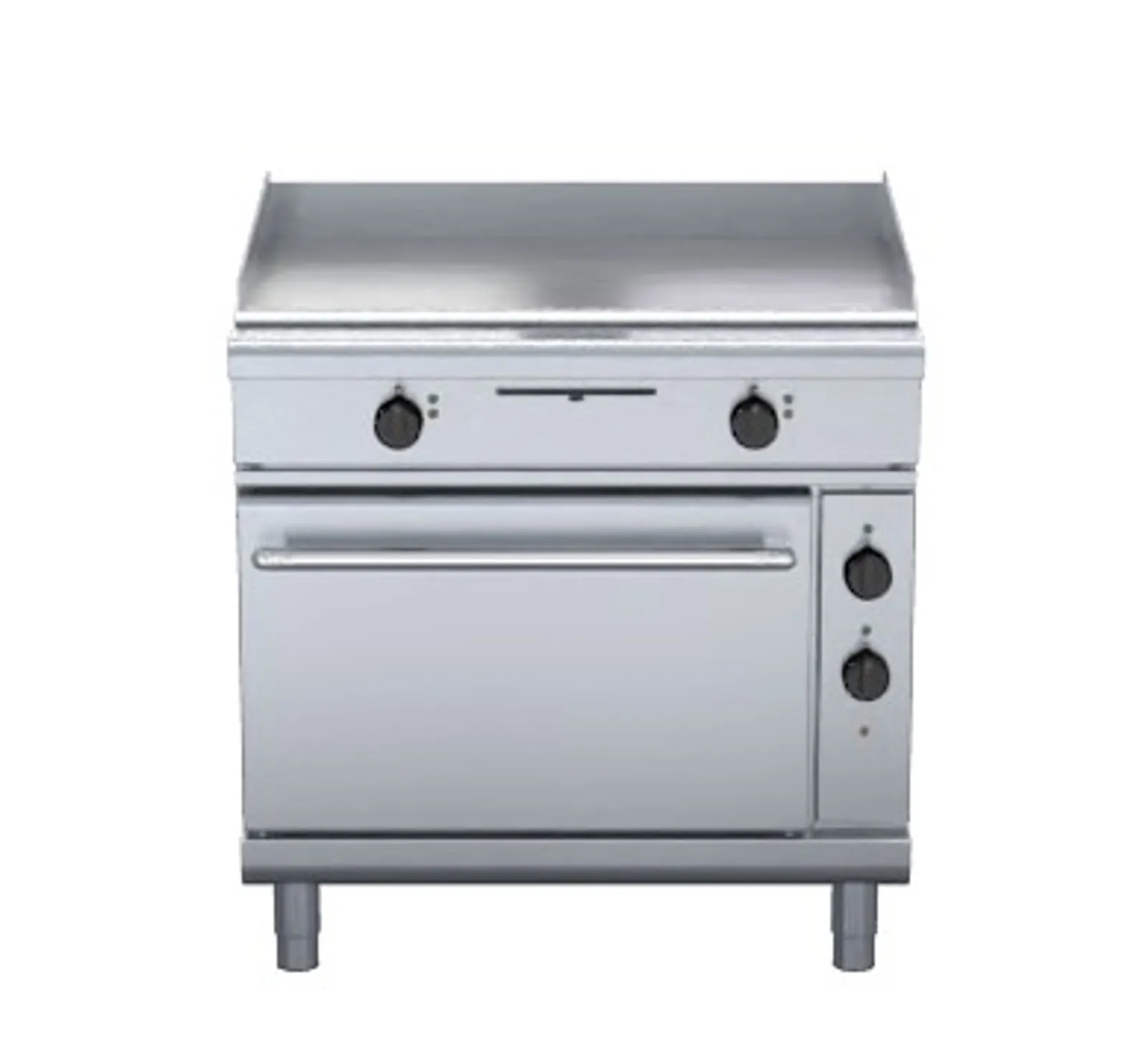 Waldorf 800 Series GPL8910E - 900mm Electric Griddle Static Oven Range Low Back Version
