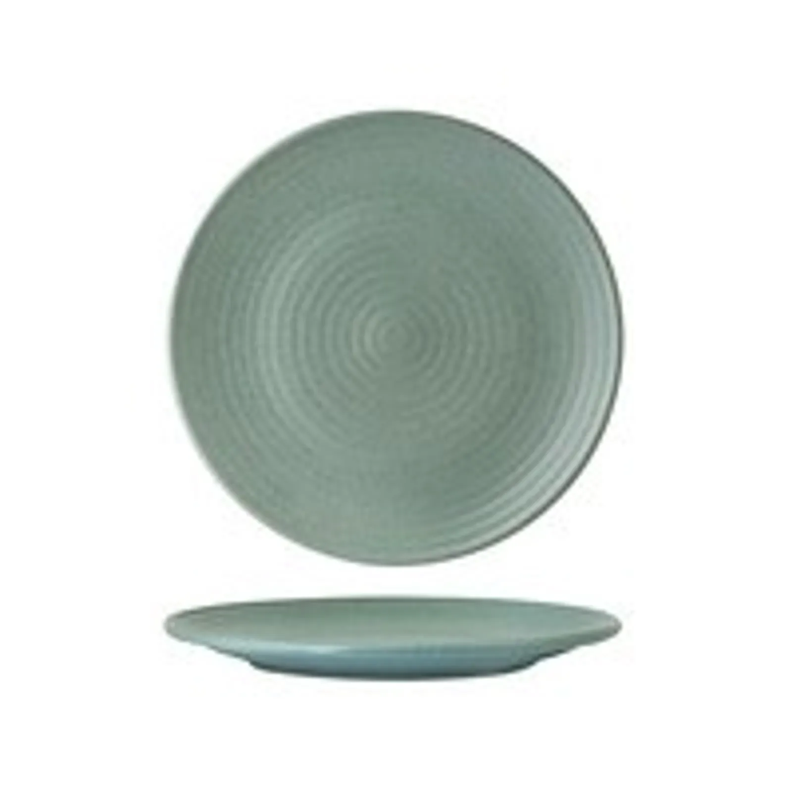 Zuma 90470 - Ribbed Round Plate Mint 210mm (Pack of 6)