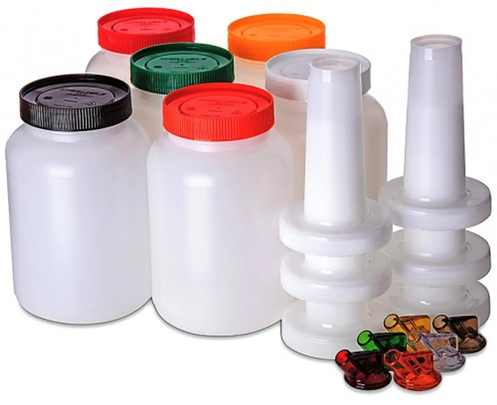 Carlisle PS701B00 - Bar Service Kit with Colour co-ordinated Spouts & Caps 1900ml