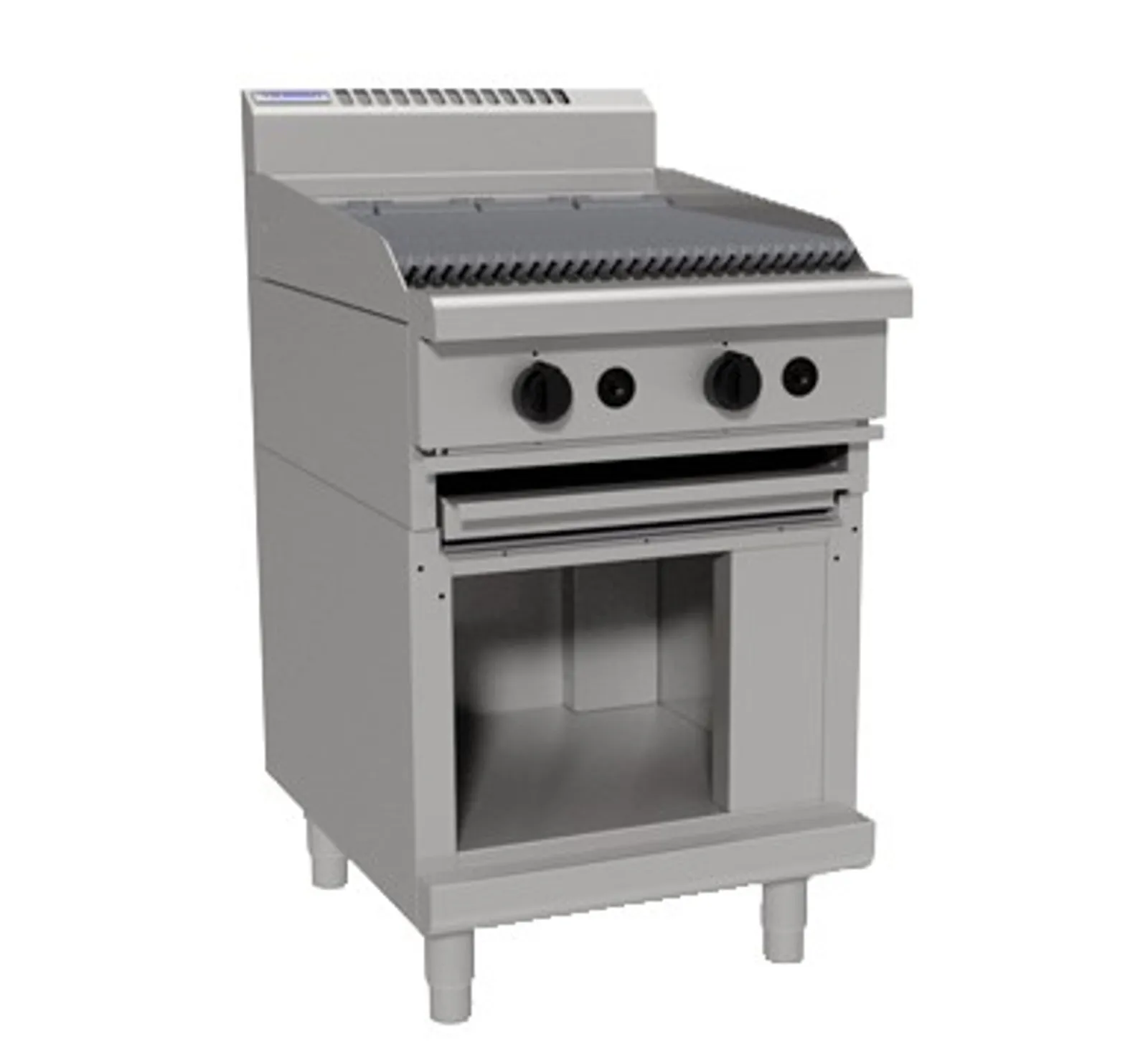 Waldorf 800 CHL8600G-CB - 600mm Gas Chargrill Low Back Version - Cabinet Base
