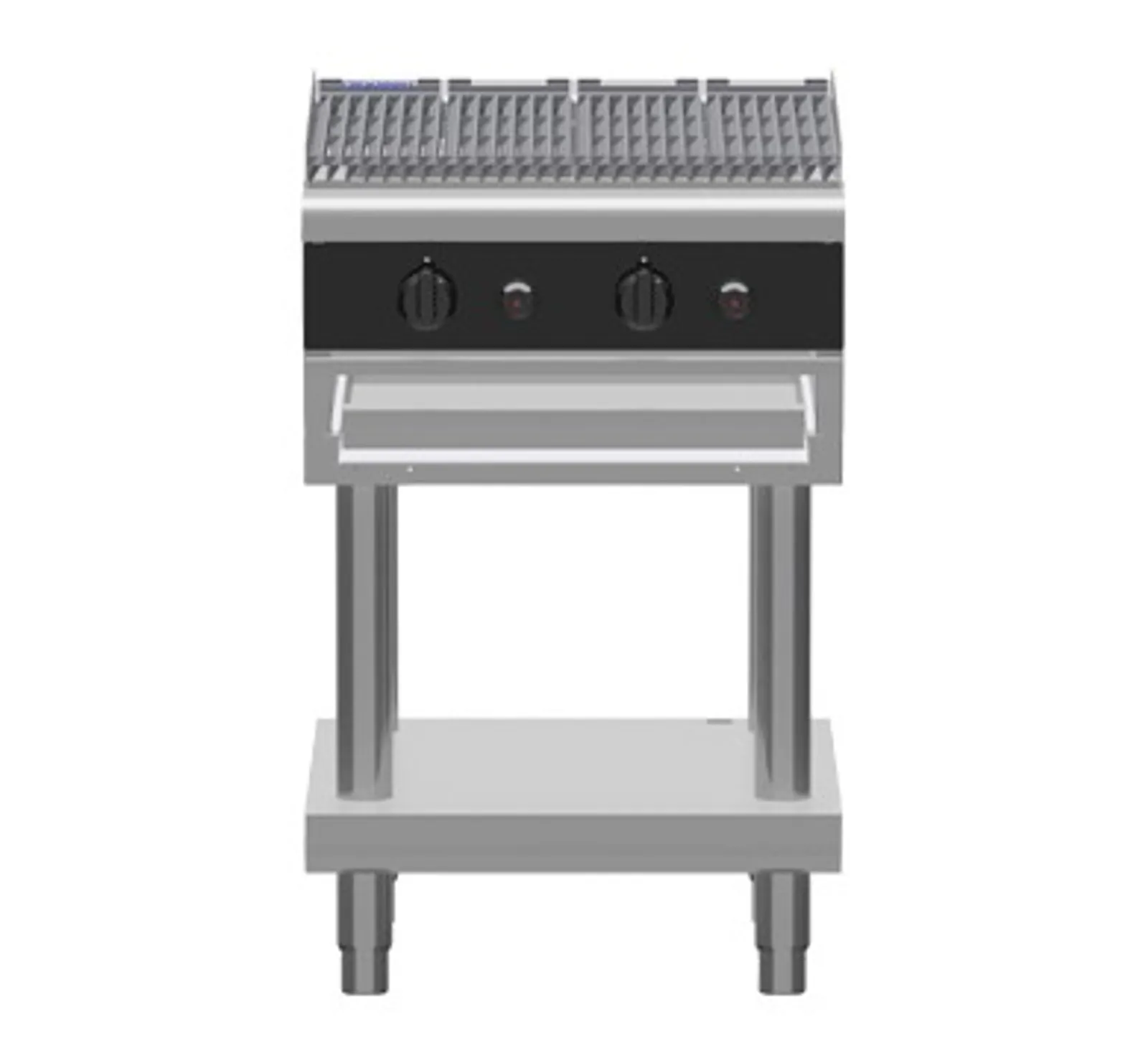 Waldorf Bold CHLB8600G-LS - 600mm Gas Chargrill Low Back Version - Leg Stand