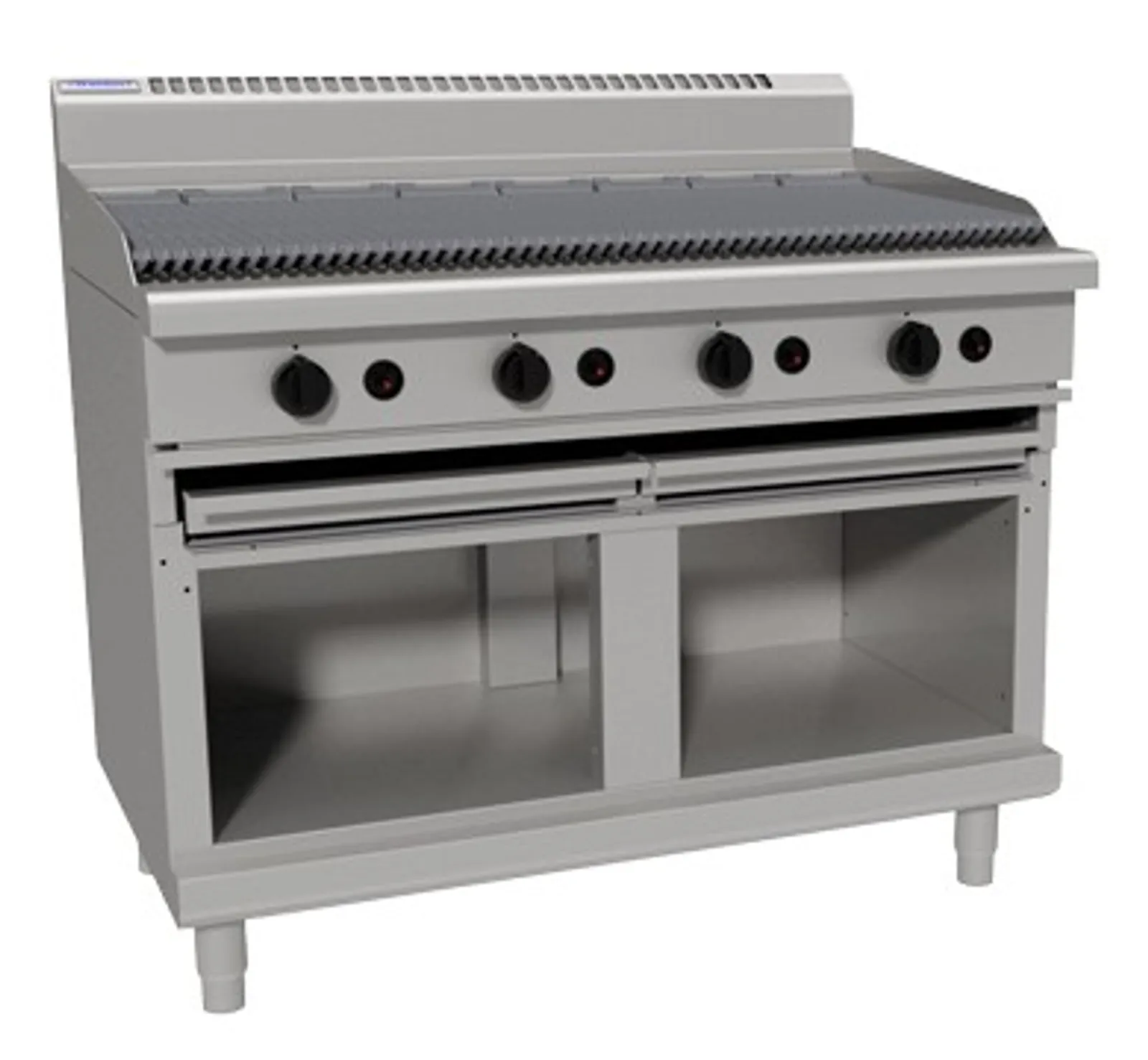 Waldorf 800 CHL8120G-CB - 1200mm Gas Chargrill Low Back Version - Cabinet Base
