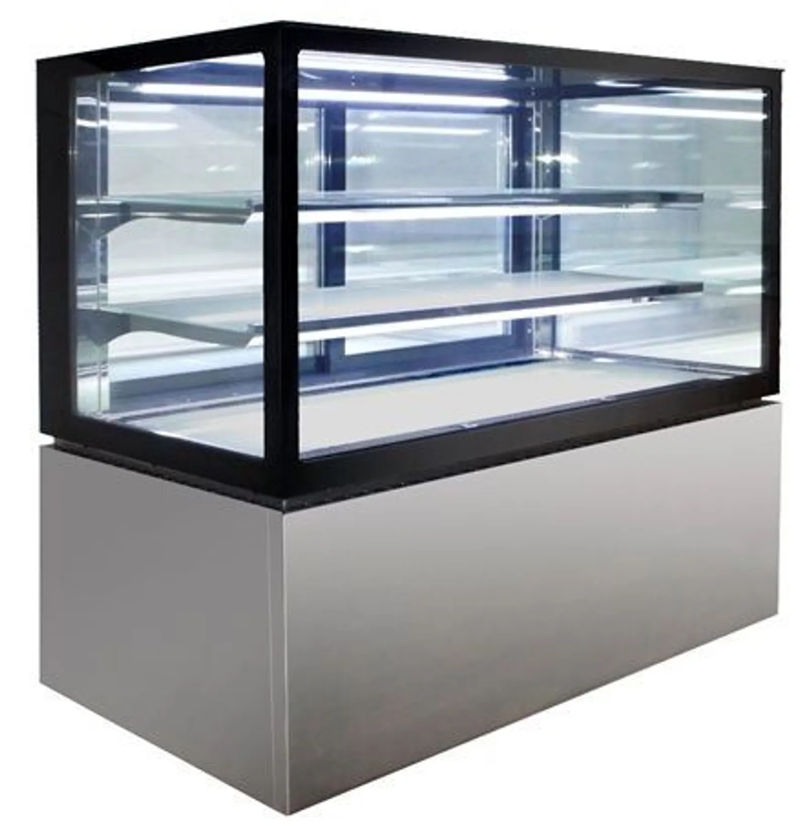 Anvil NDHV3720 - 600mm Hot Square Glass Display - 3 Tier