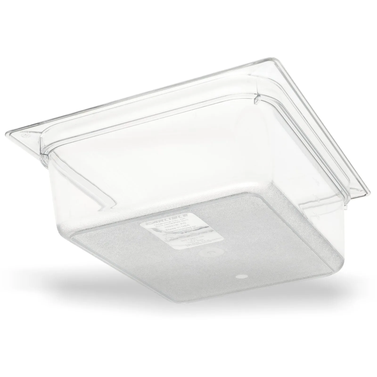 Carlisle 10221B07 - StorPlus Polycarbonate Food Pan 1/2 Size, 100mm Deep - Clear