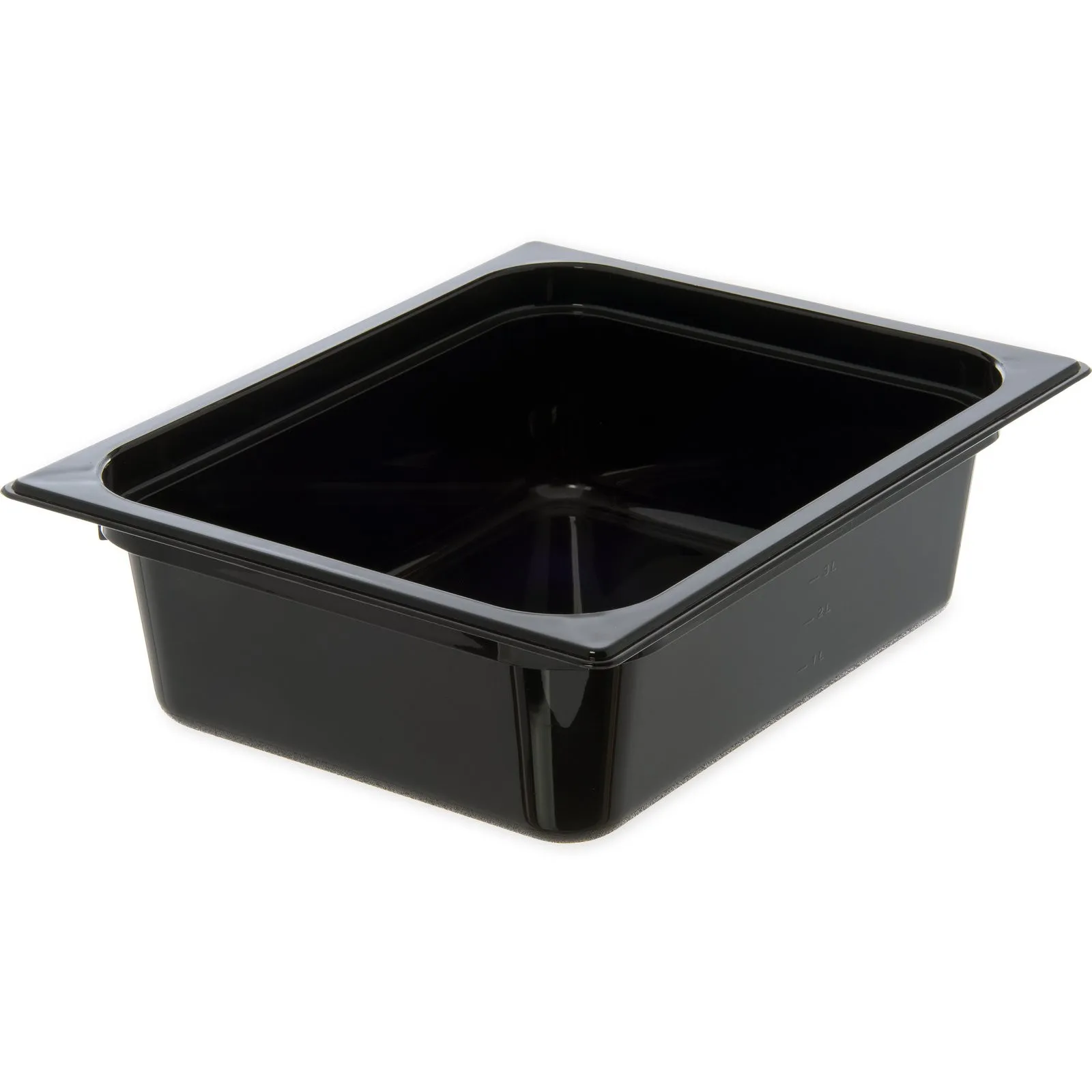 Carlisle 10221B03 - StorPlus Polycarbonate Food Pan 1/2 Size, 100mm Deep - Black
