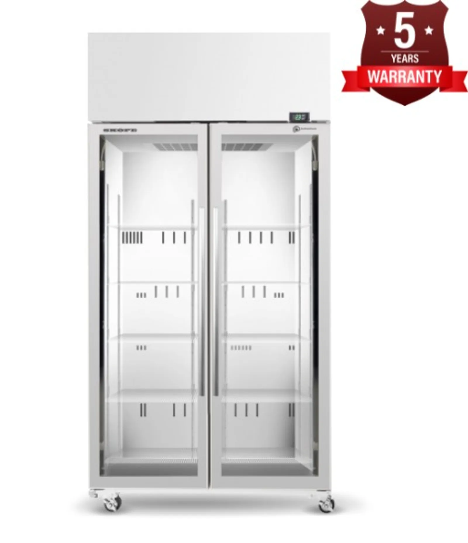 SKOPE TME1000N-A ActiveCore - Top Mount Two Door Display Fridge