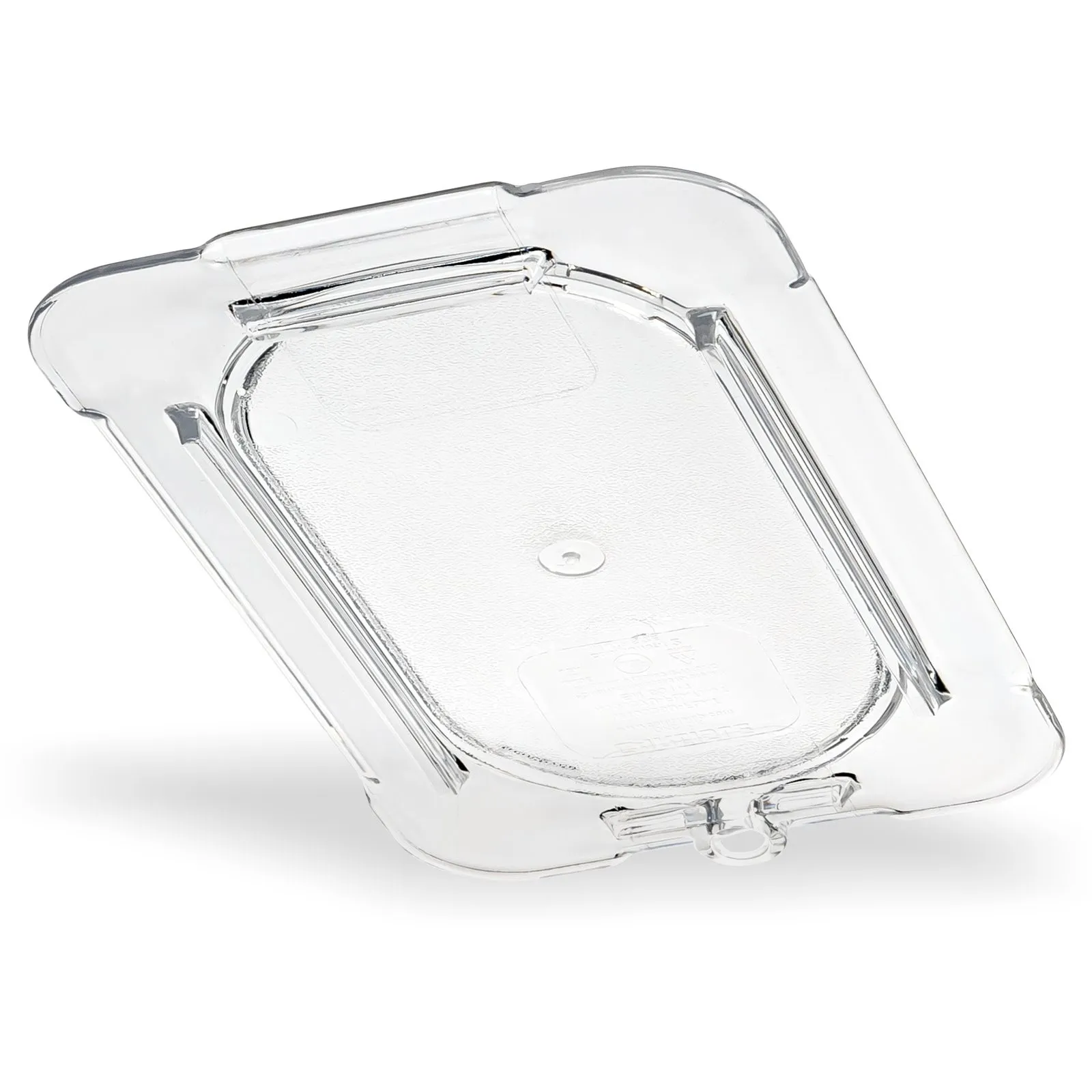 Carlisle 10336U07 - StorPlus Polycarbonate Flat Universal Lid 1/9 Size - Clear