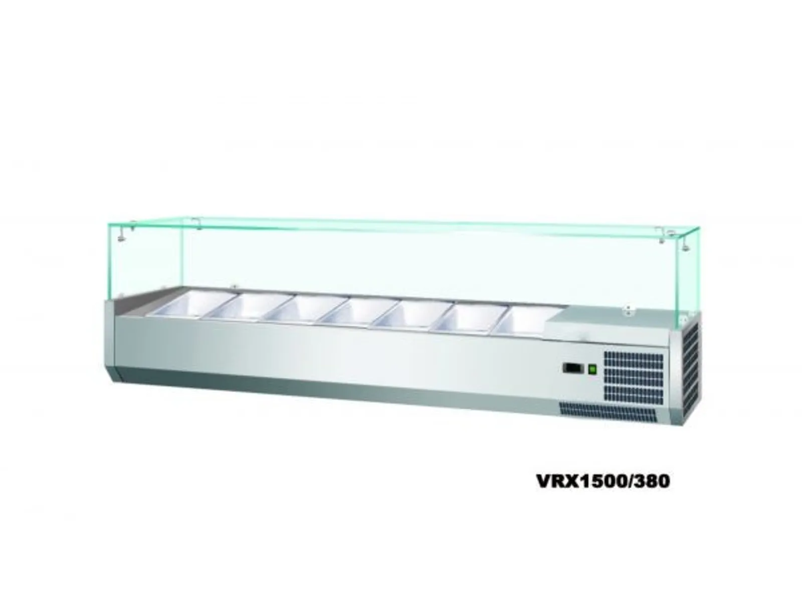 Anvil VRX1500 - Refrigerated Glass Canopy Ingredient Unit