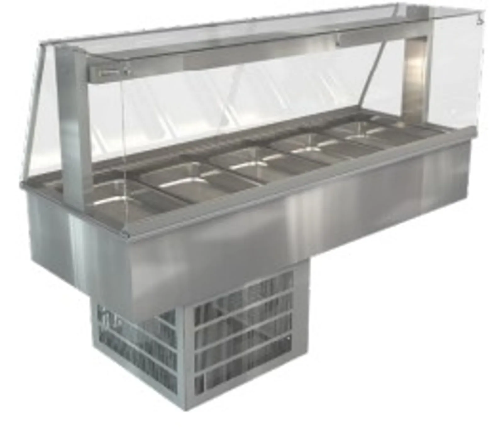 Cossiga LSRF5-FS - Chilled Well - Full Square Glass Gantry 1825mm