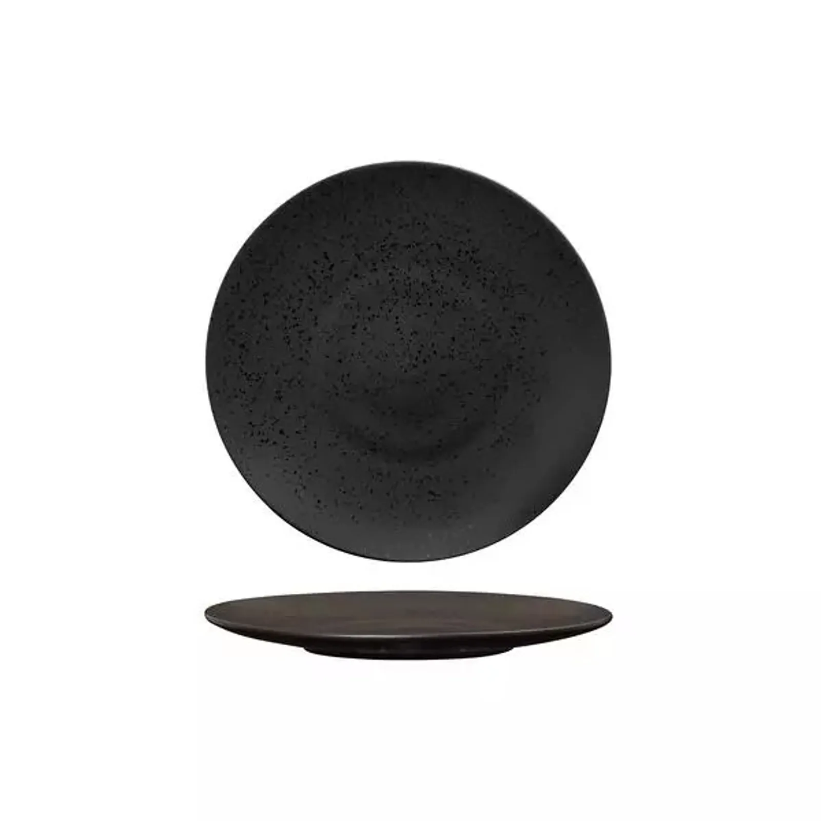 Luzerne 94408-LB Lava Black - Round Flat Coupe Plate 205mm