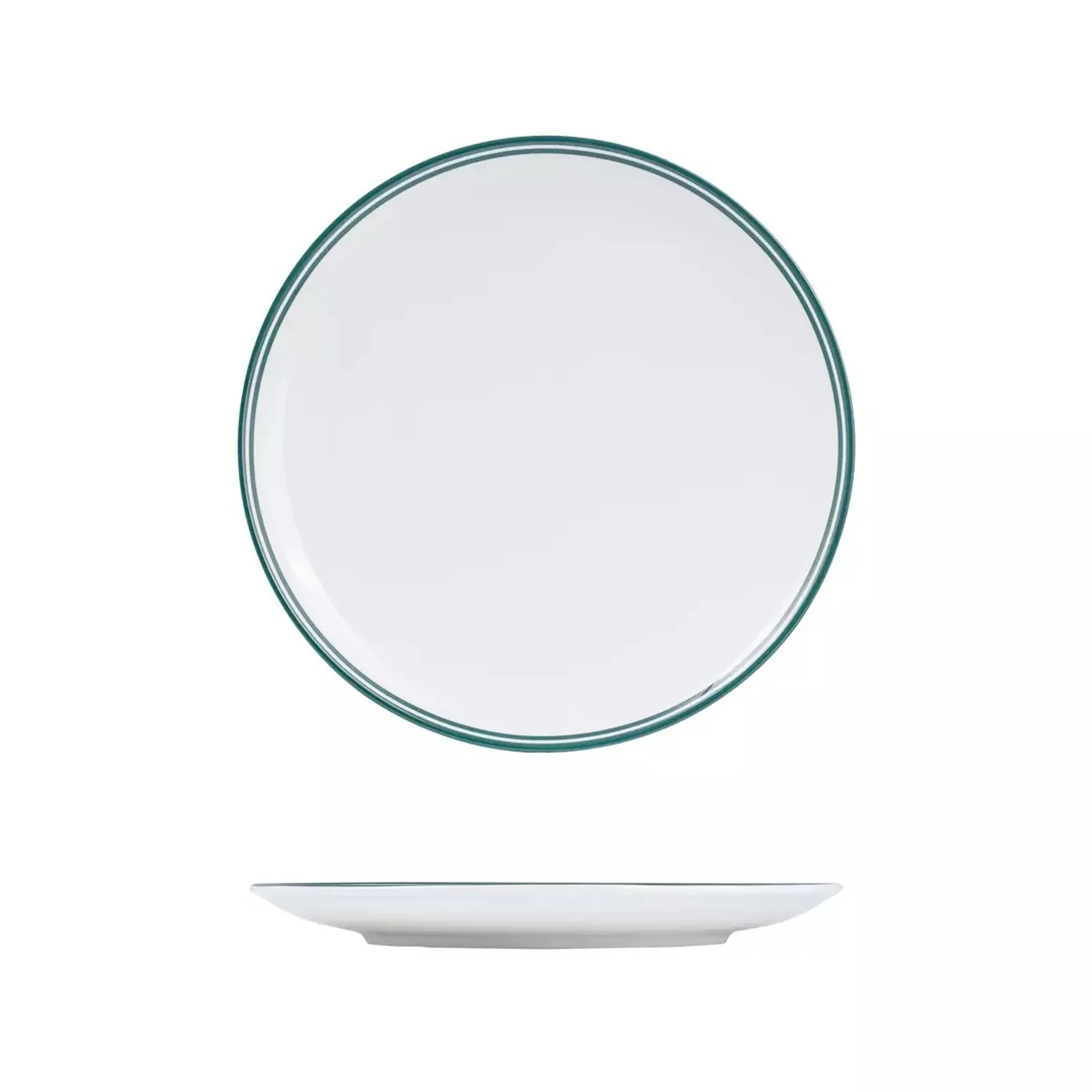 Rak Porcelain NPR27-G Nano Cru Green - Round Coupe Plate 270mm