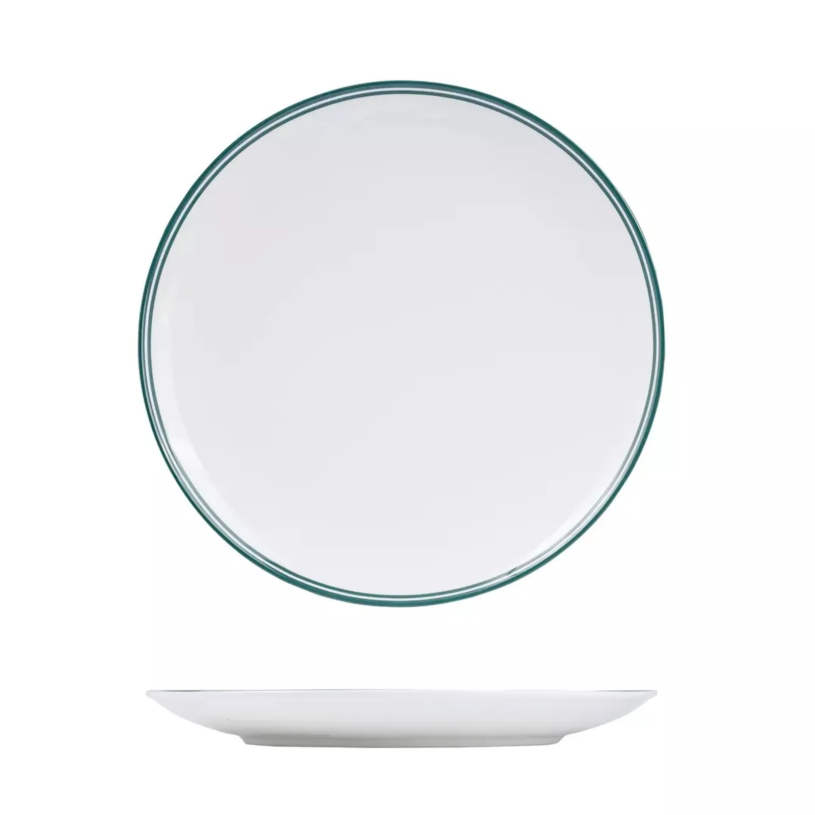 Rak Porcelain NPR31-G Nano Cru Green - Round Coupe Plate 310mm