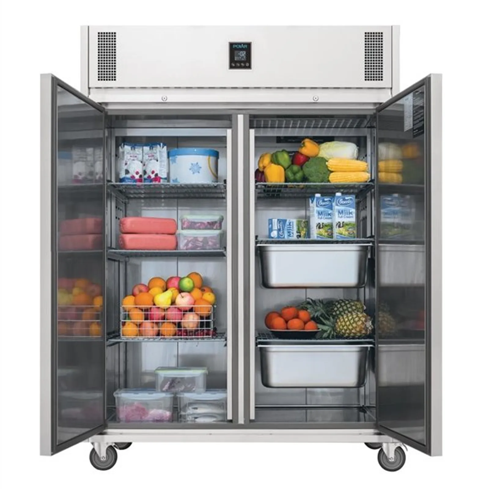 Polar UA003-A U-Series - Premium Double Door Fridge 1170Ltr