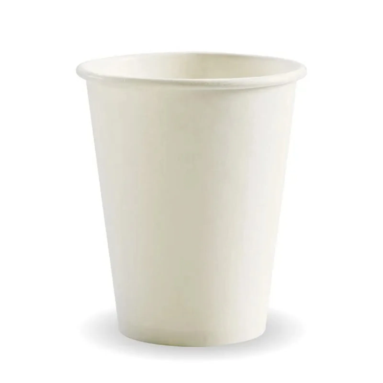 BioPak BC-8W - 280ml White Single Wall Hot Cup